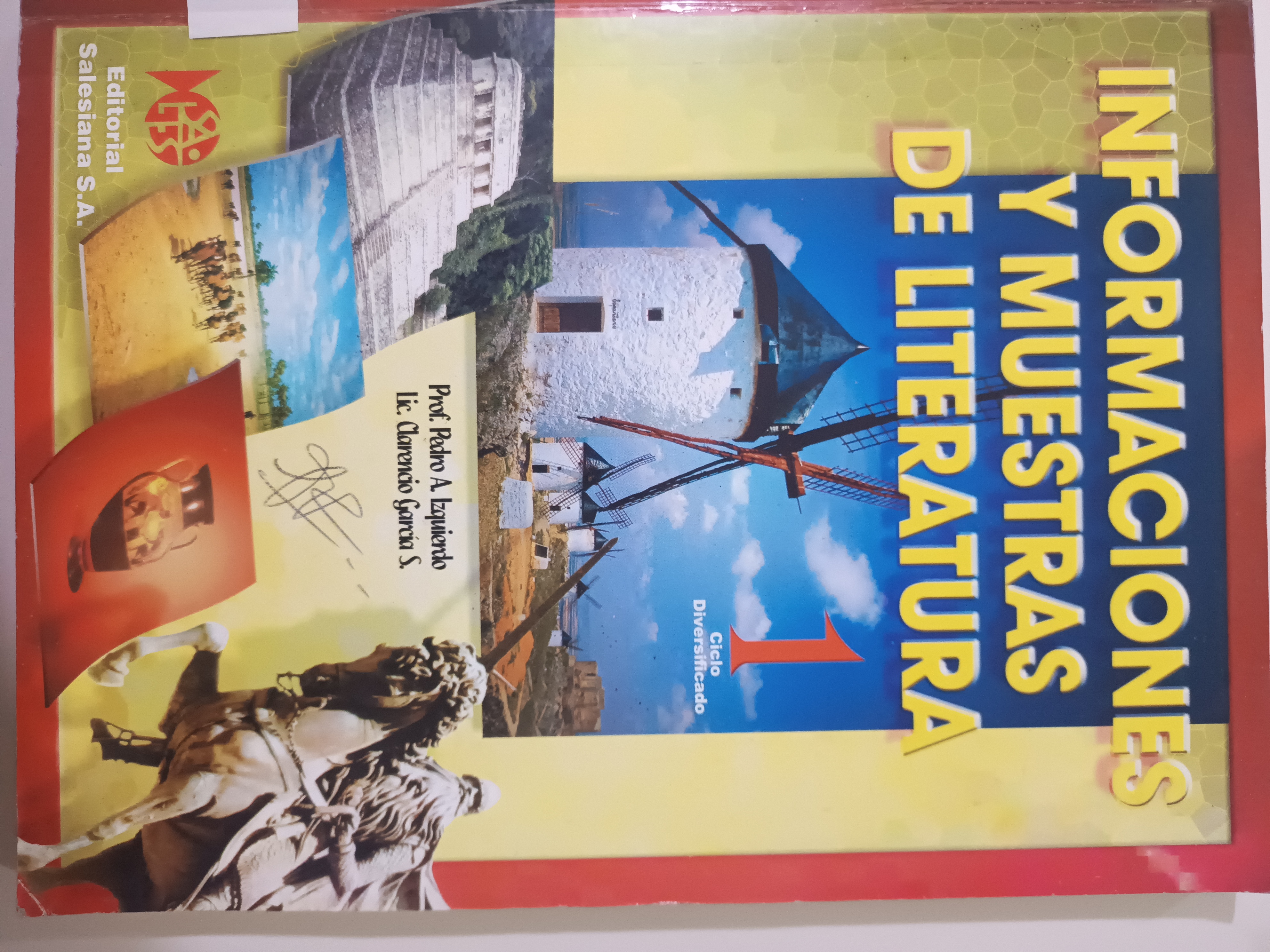 Portada de Informaciones y muestras de literatura 1er Ciclo diversificado 