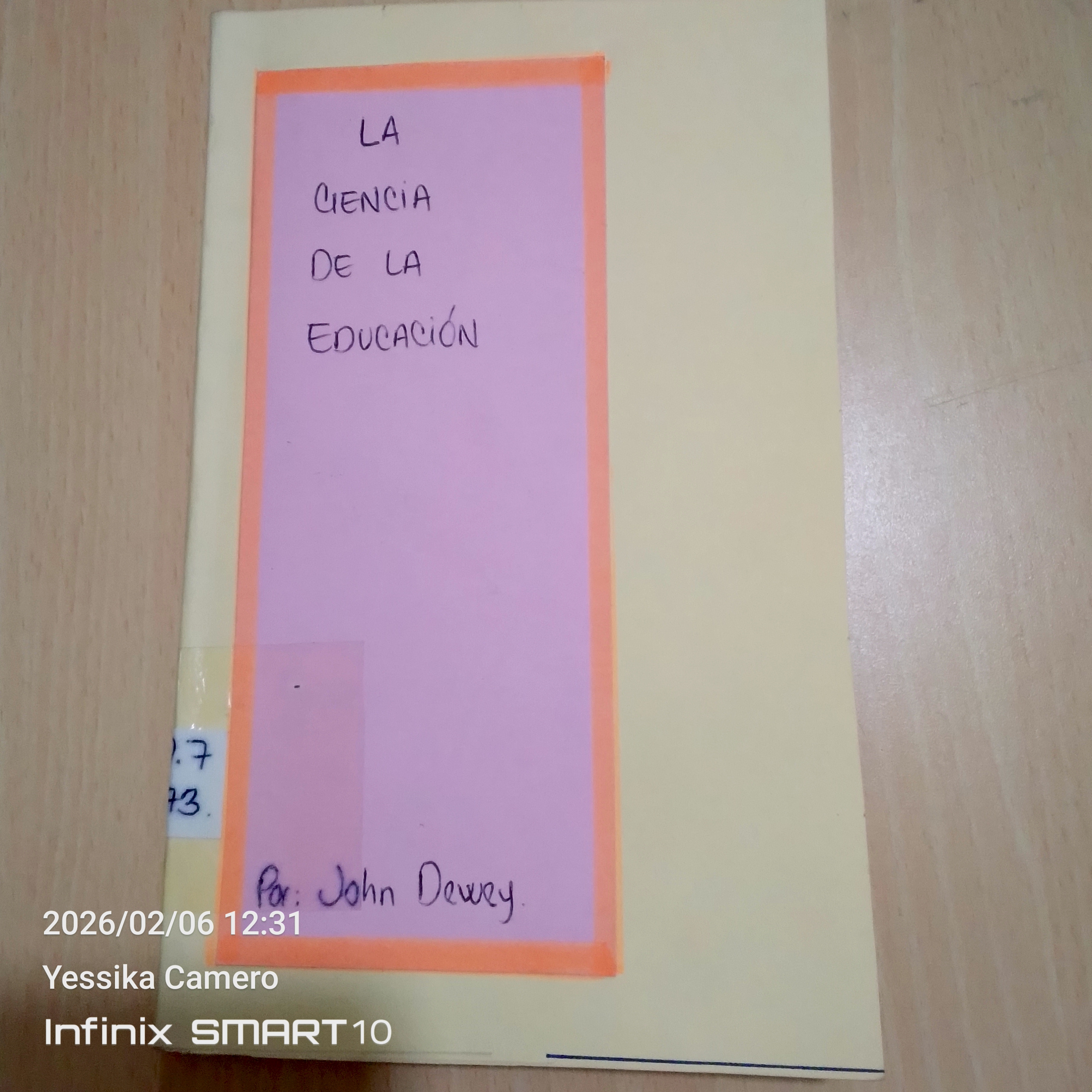 Portada de La ciencia de la educación