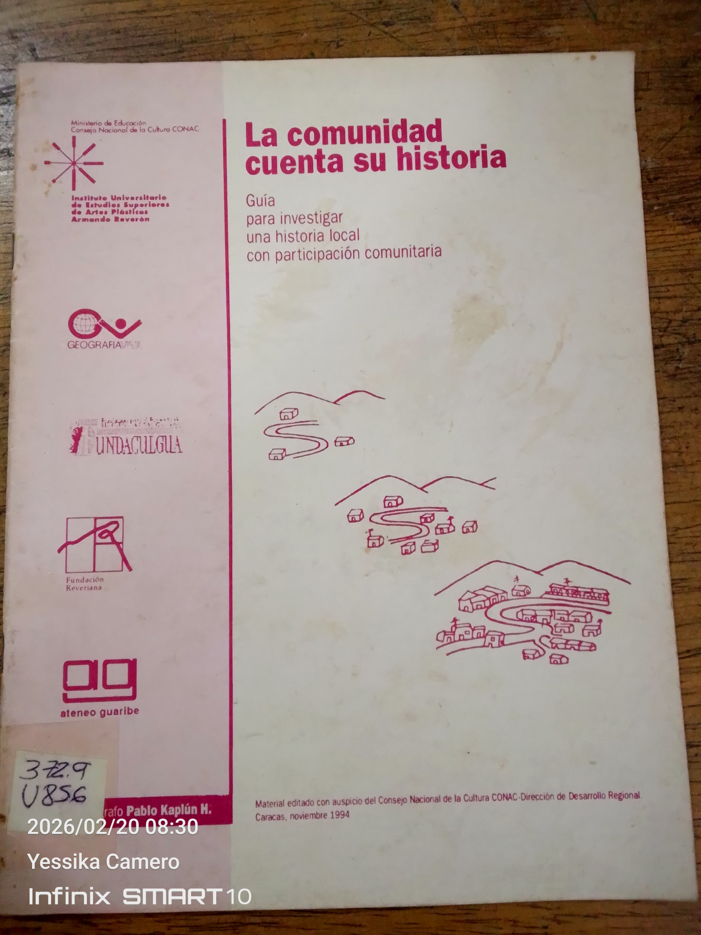 Portada de La comunidad Cuenta su Historia