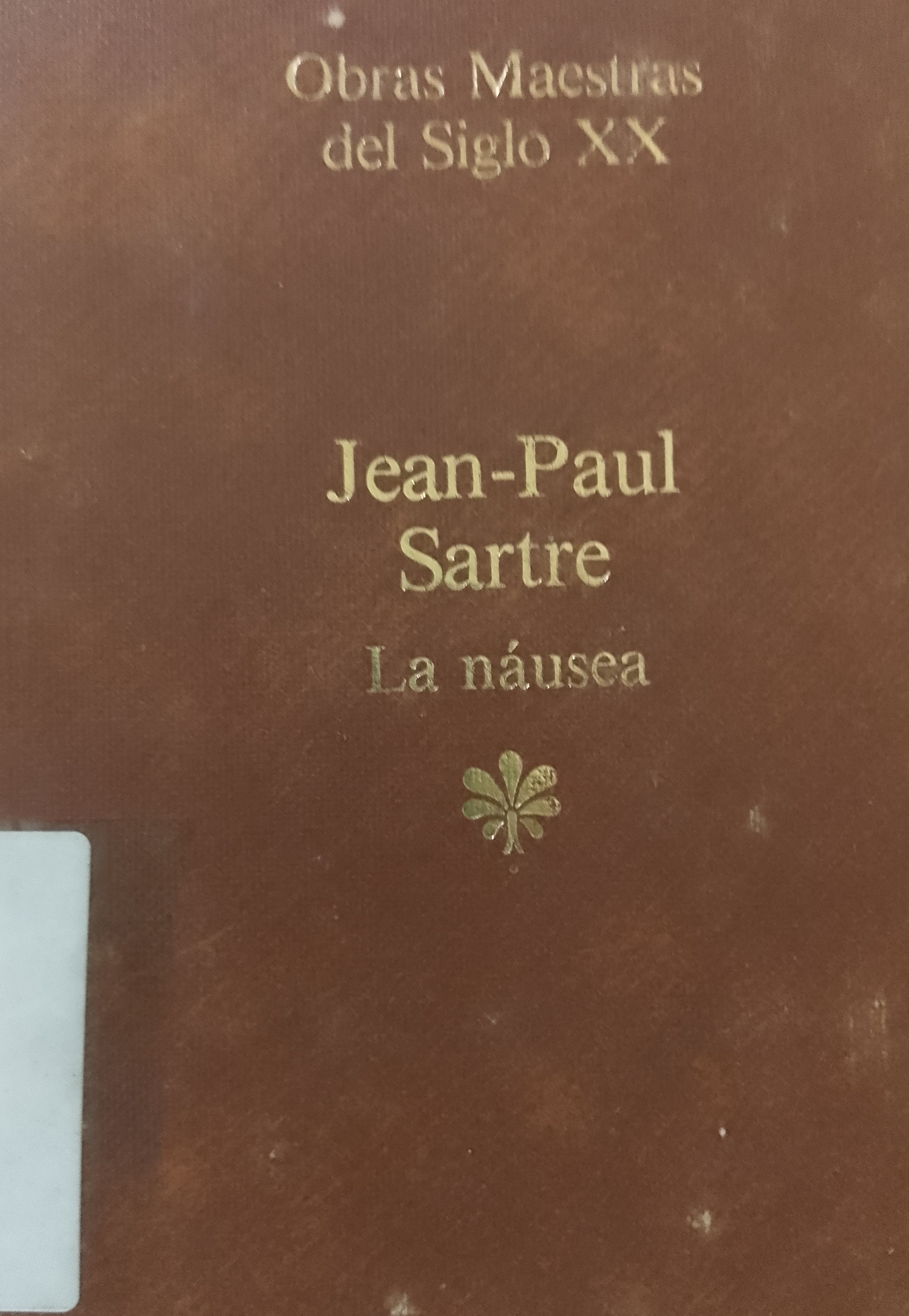 Portada de La náusea. Obras maestras del siglo XX