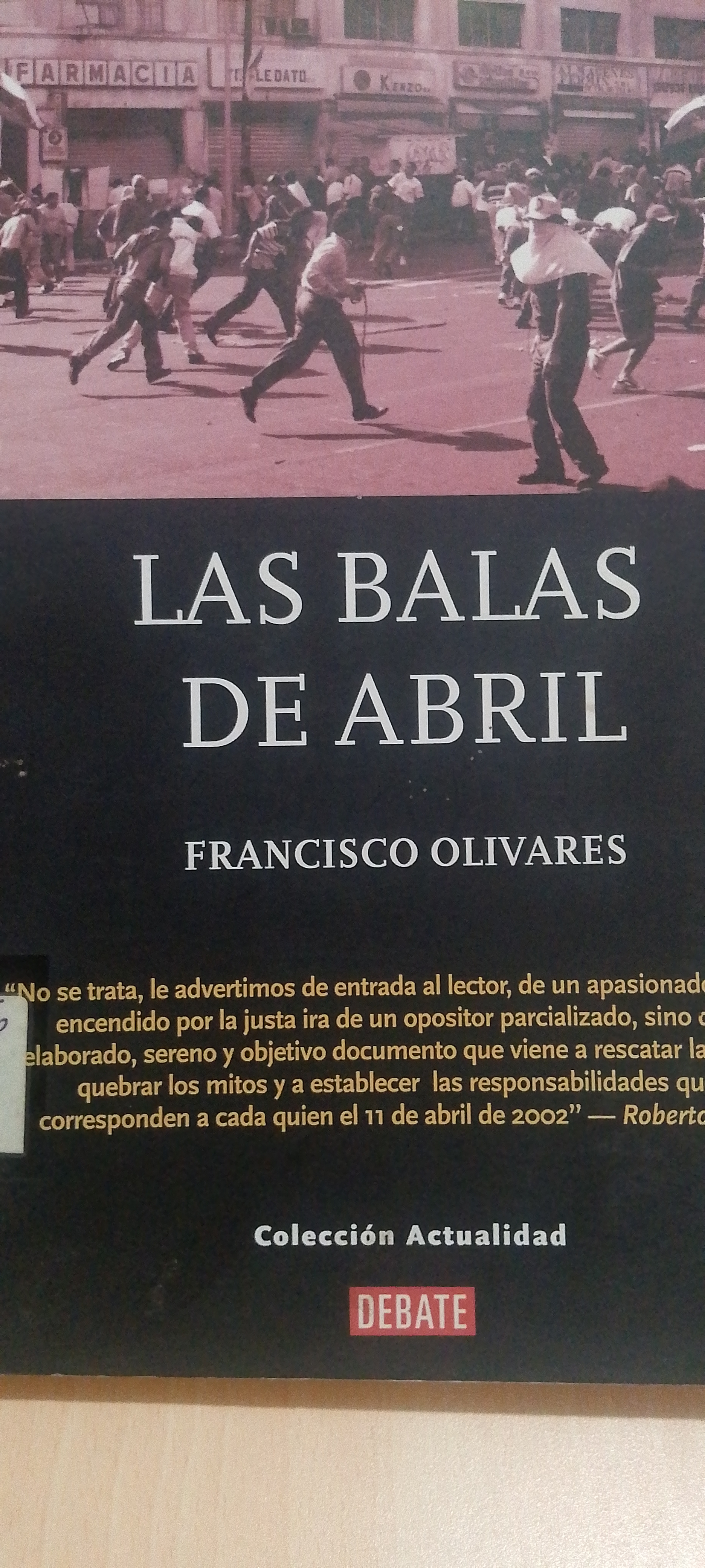 Portada de Las balas de abril