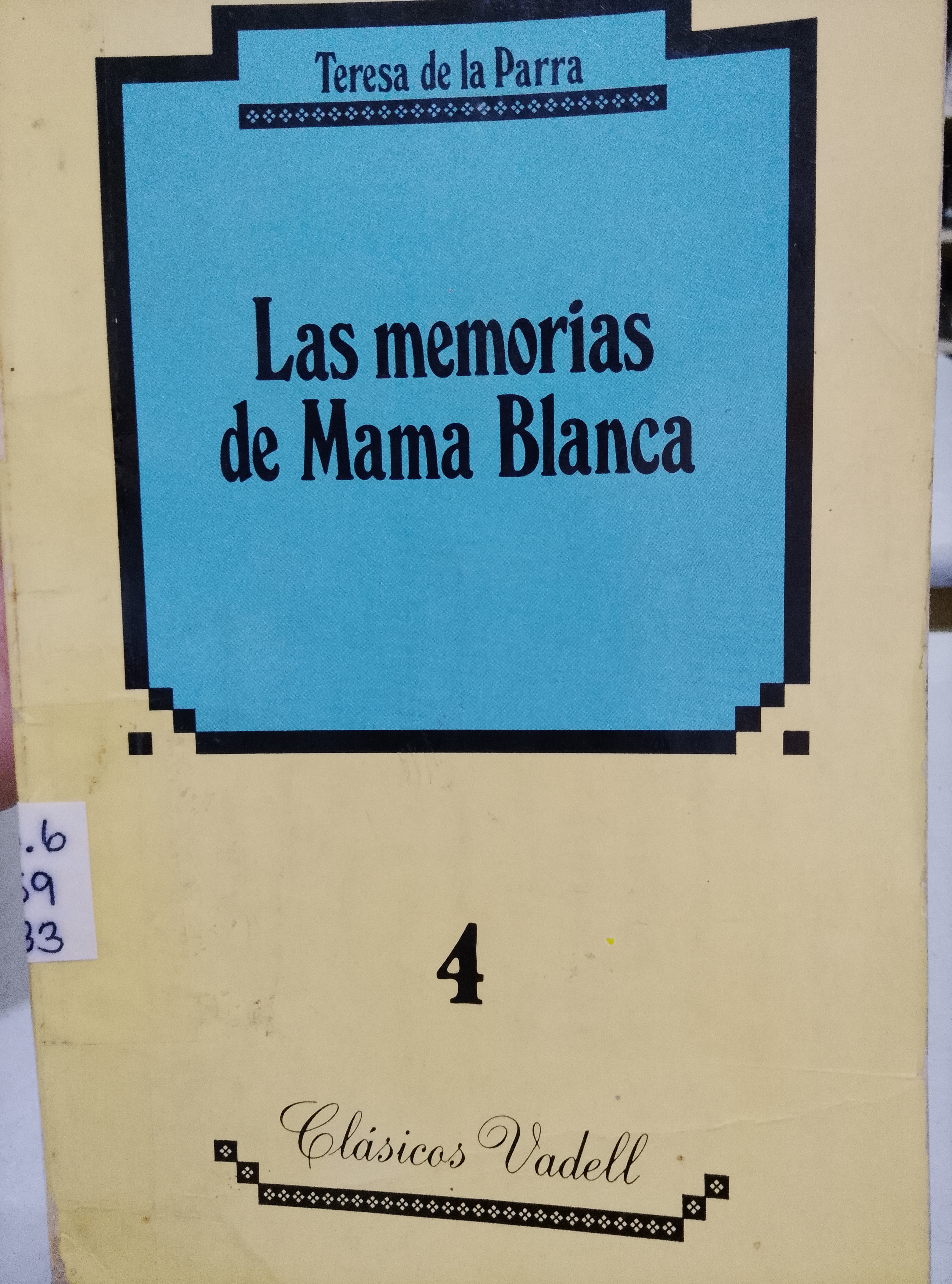 Portada de Las memorias de Mama Blanca