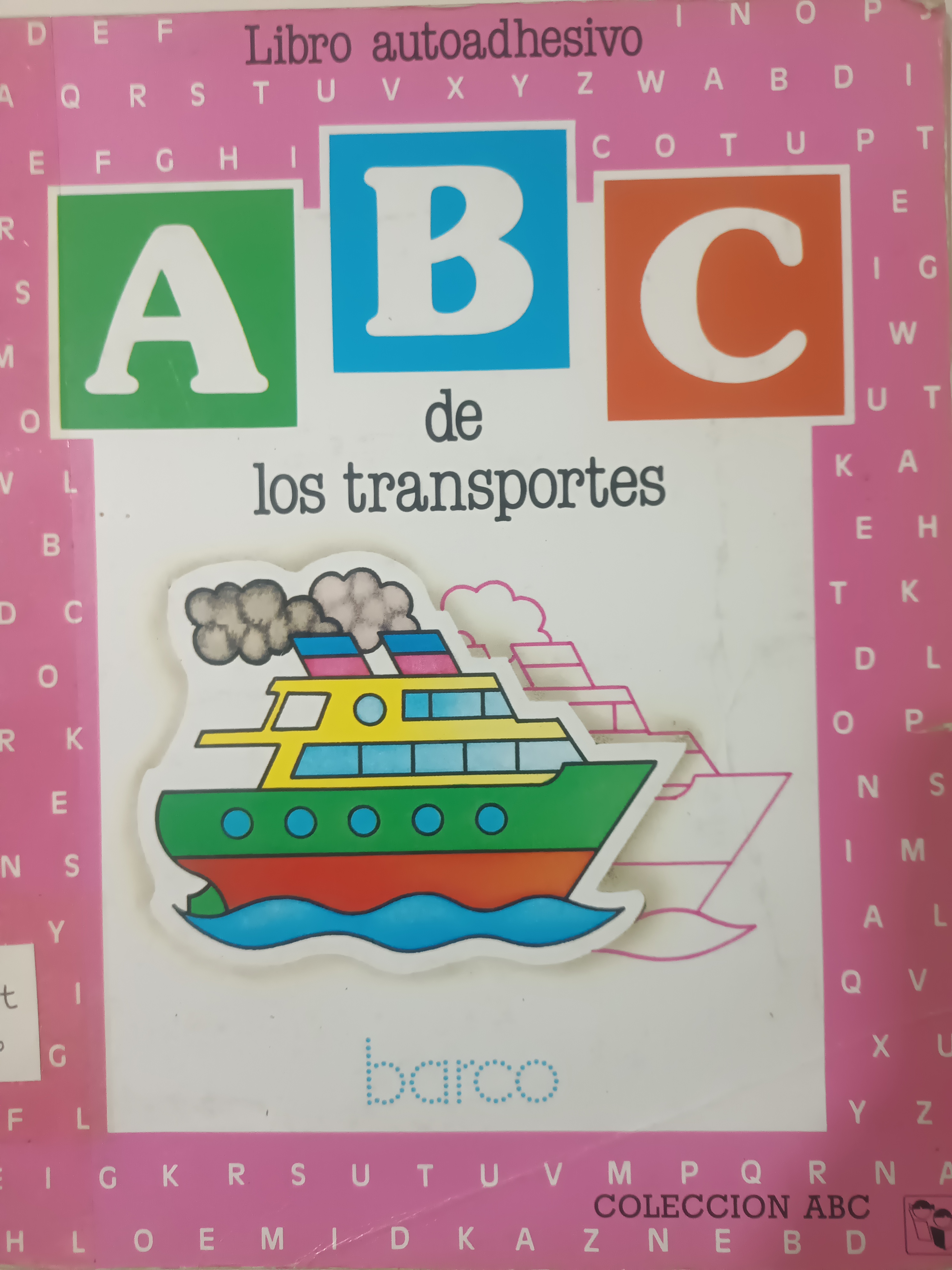 Portada de Libro autoadhesivo de los transportes 