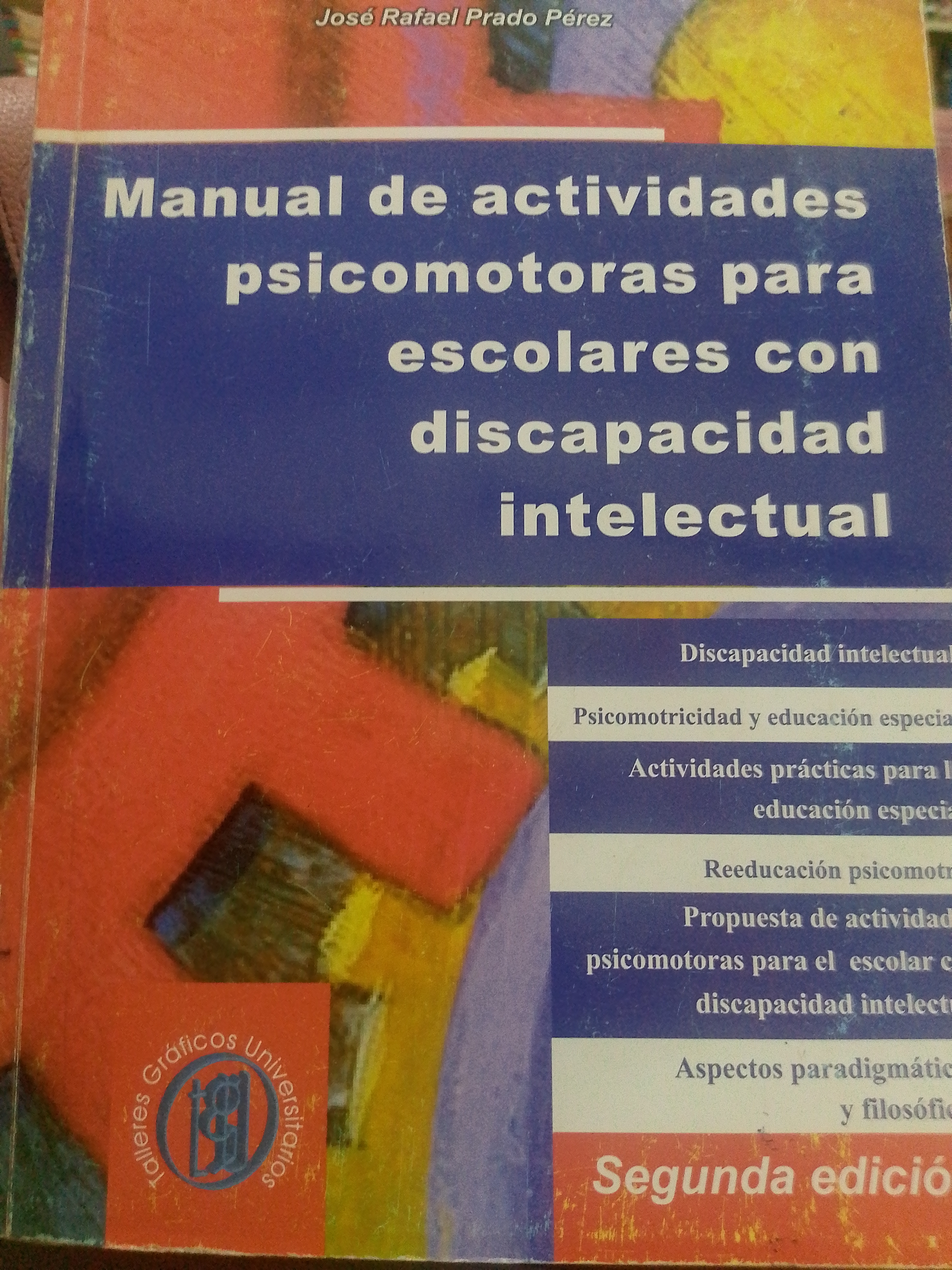 Portada de Manual de Actividades psicomotoras para escolares con discapacidad intelectual. 2da edición