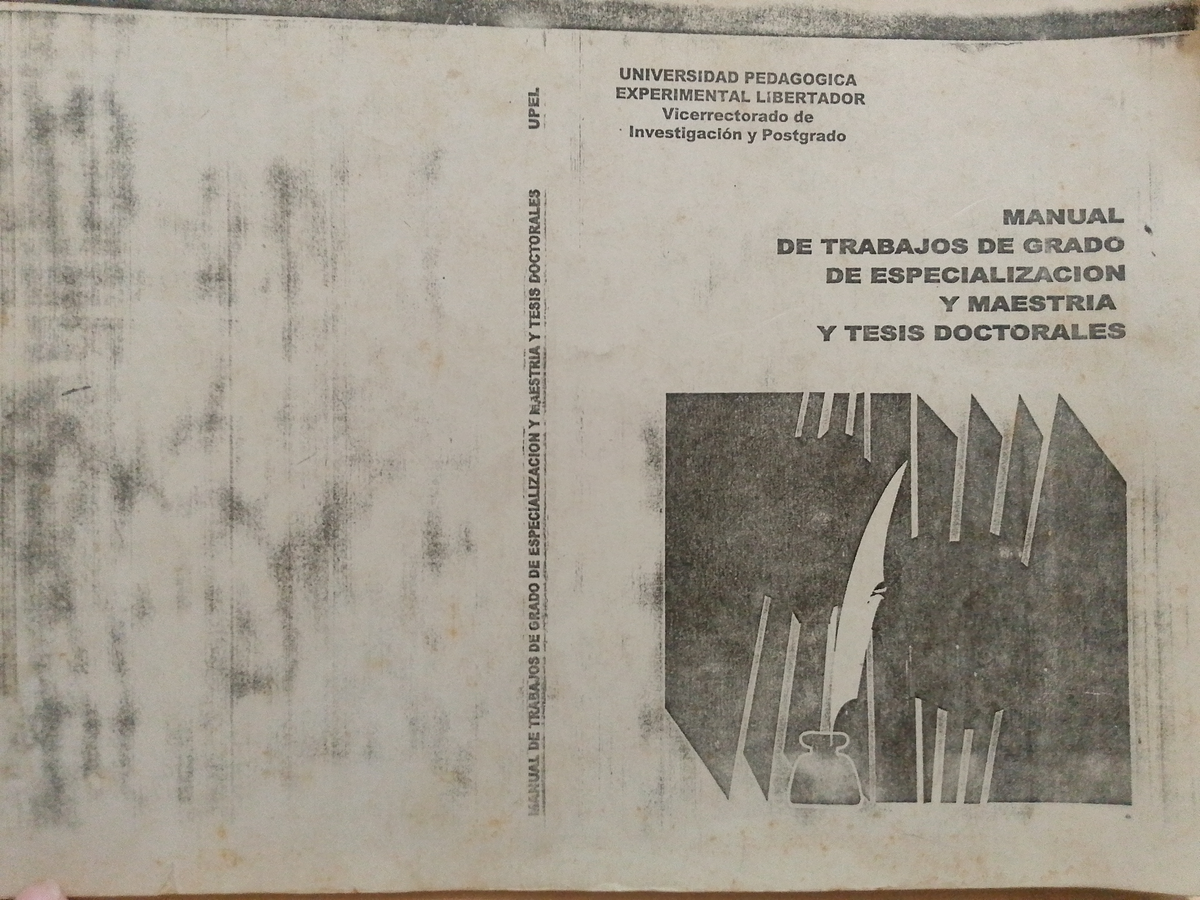 Portada de Manual de trabajos de grado de especialización y maestría y tesis doctorales