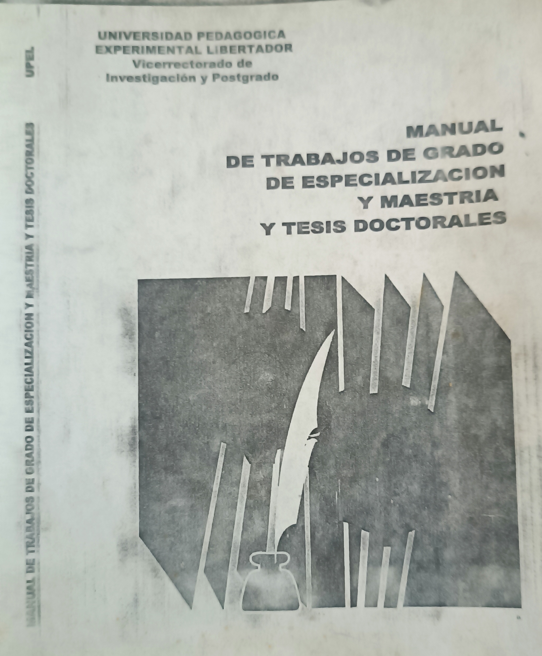 Portada de Manual de trabajos de grado de especialización y maestría y tesis doctorales