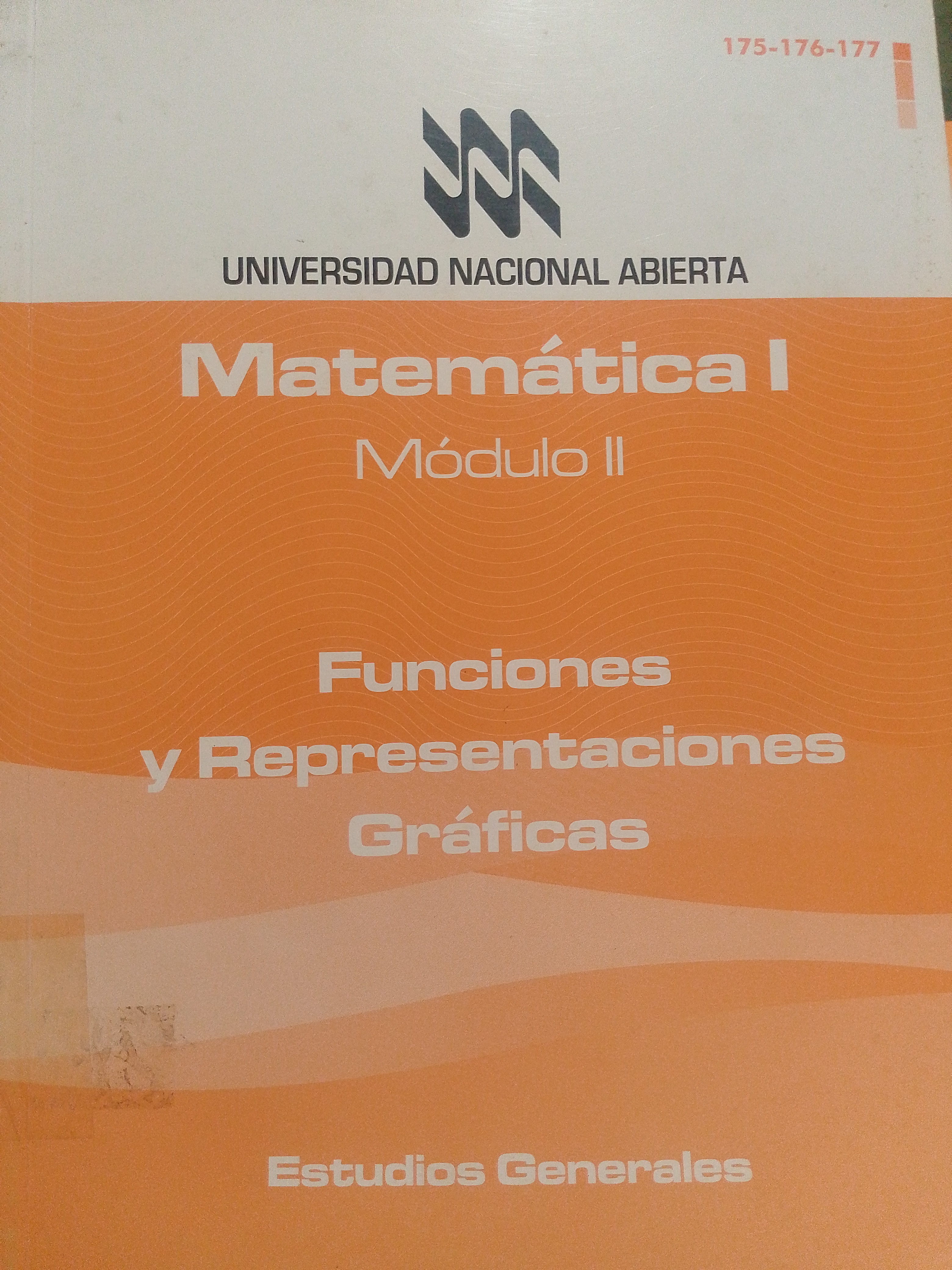 Portada de Matemática I - Módulo II.  Funciones y representaciones gráficas