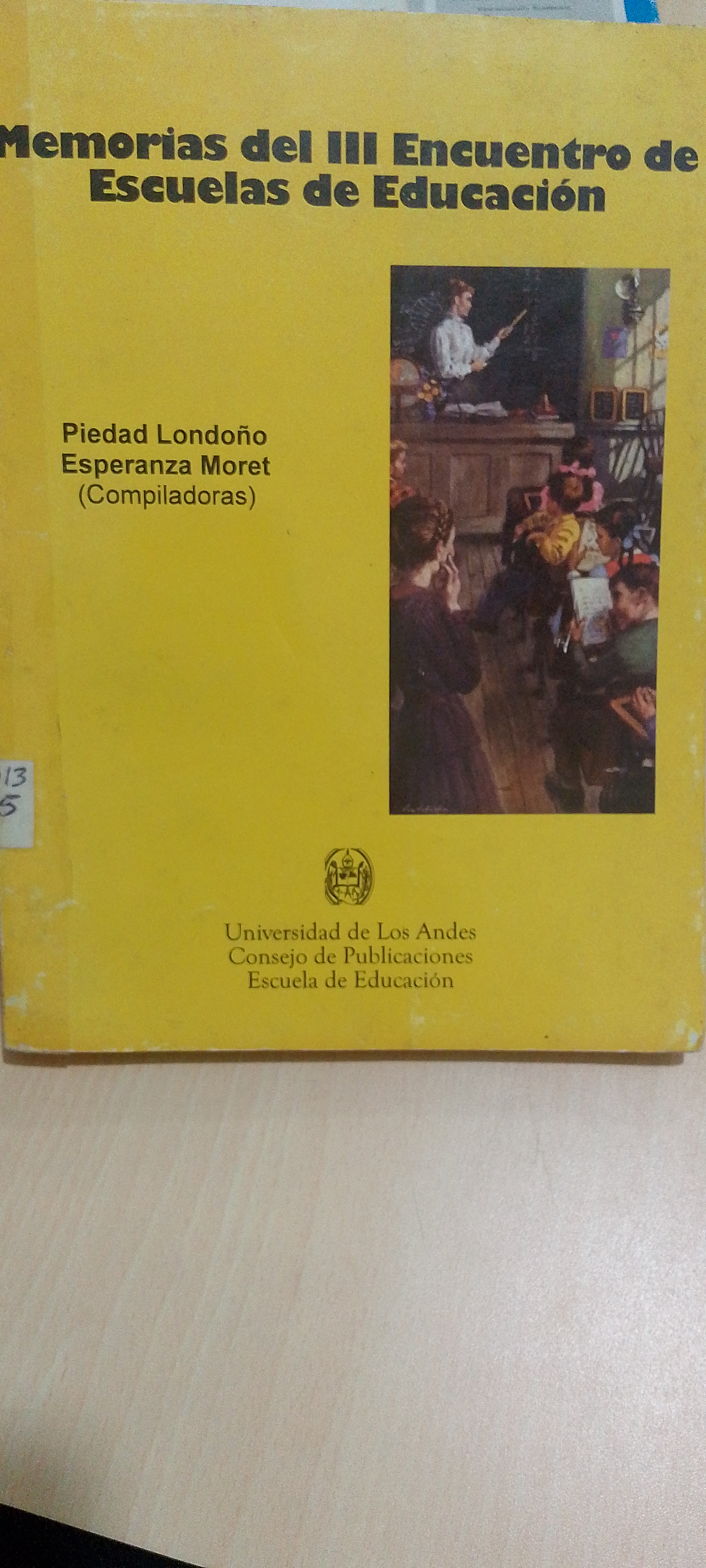 Portada de Memorias del III encuentro de escuelas de educación