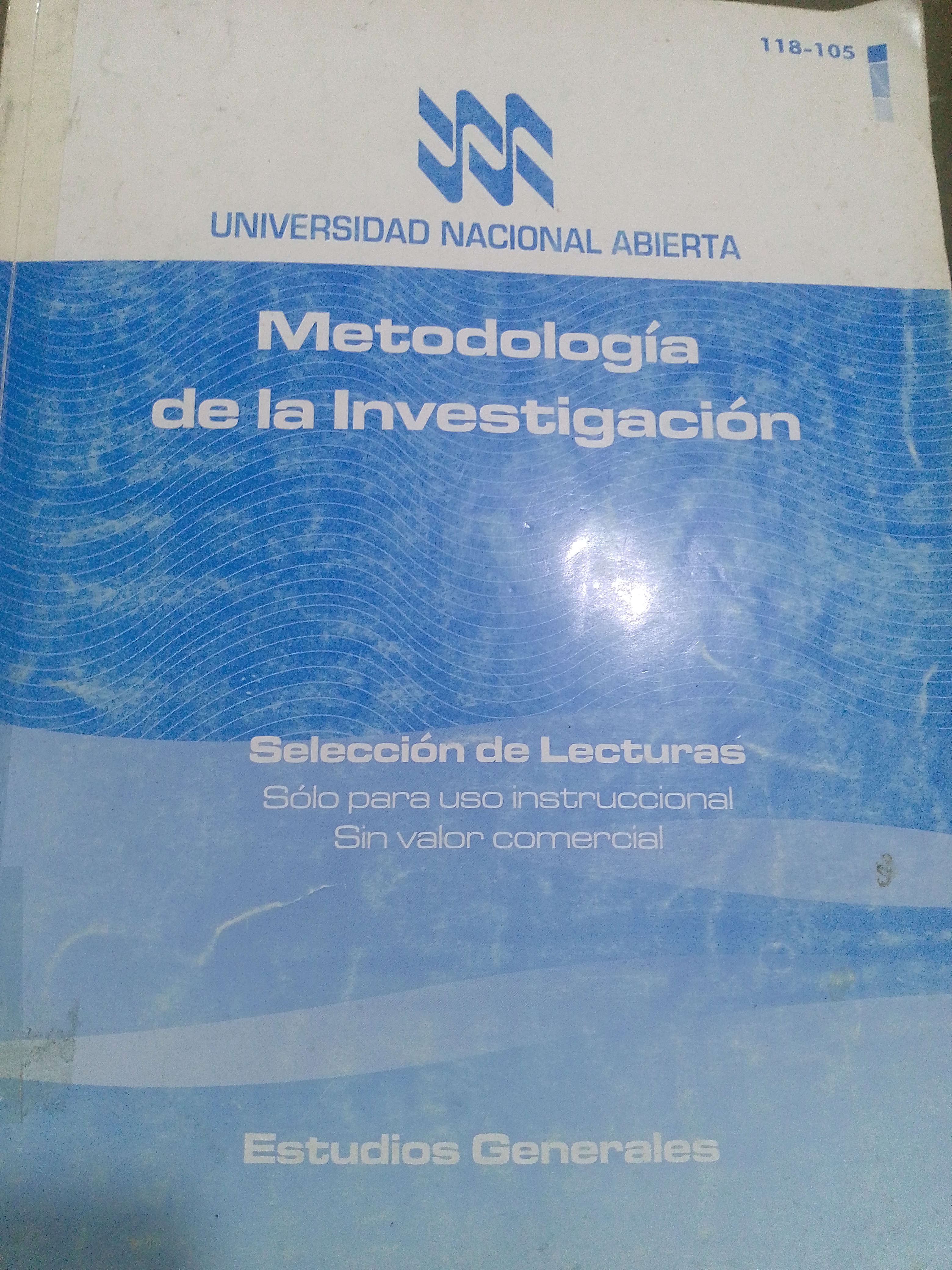 Portada de Metodología de la investigación.  Selección de lecturas