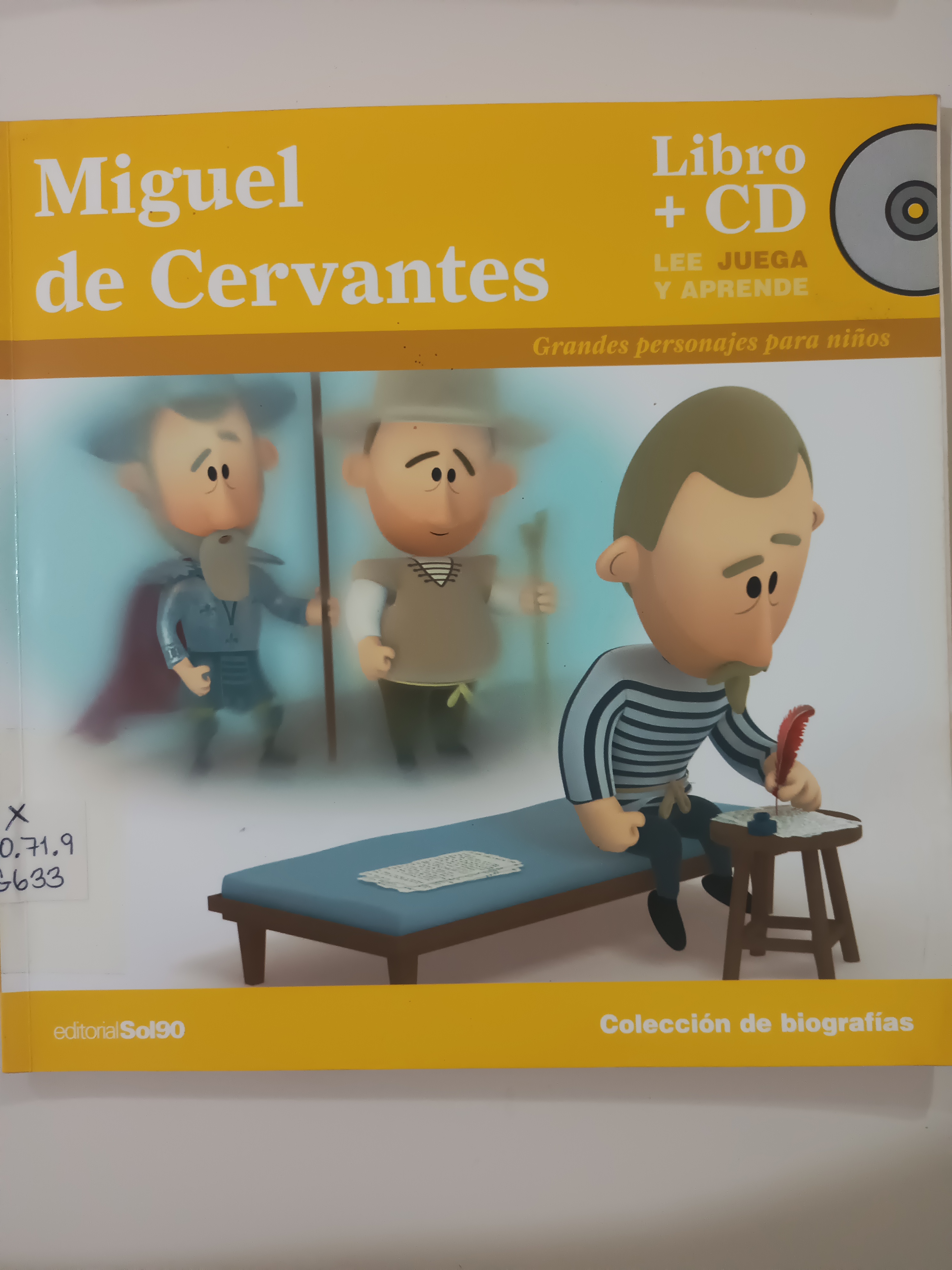 Portada de Miguel de Cervantes