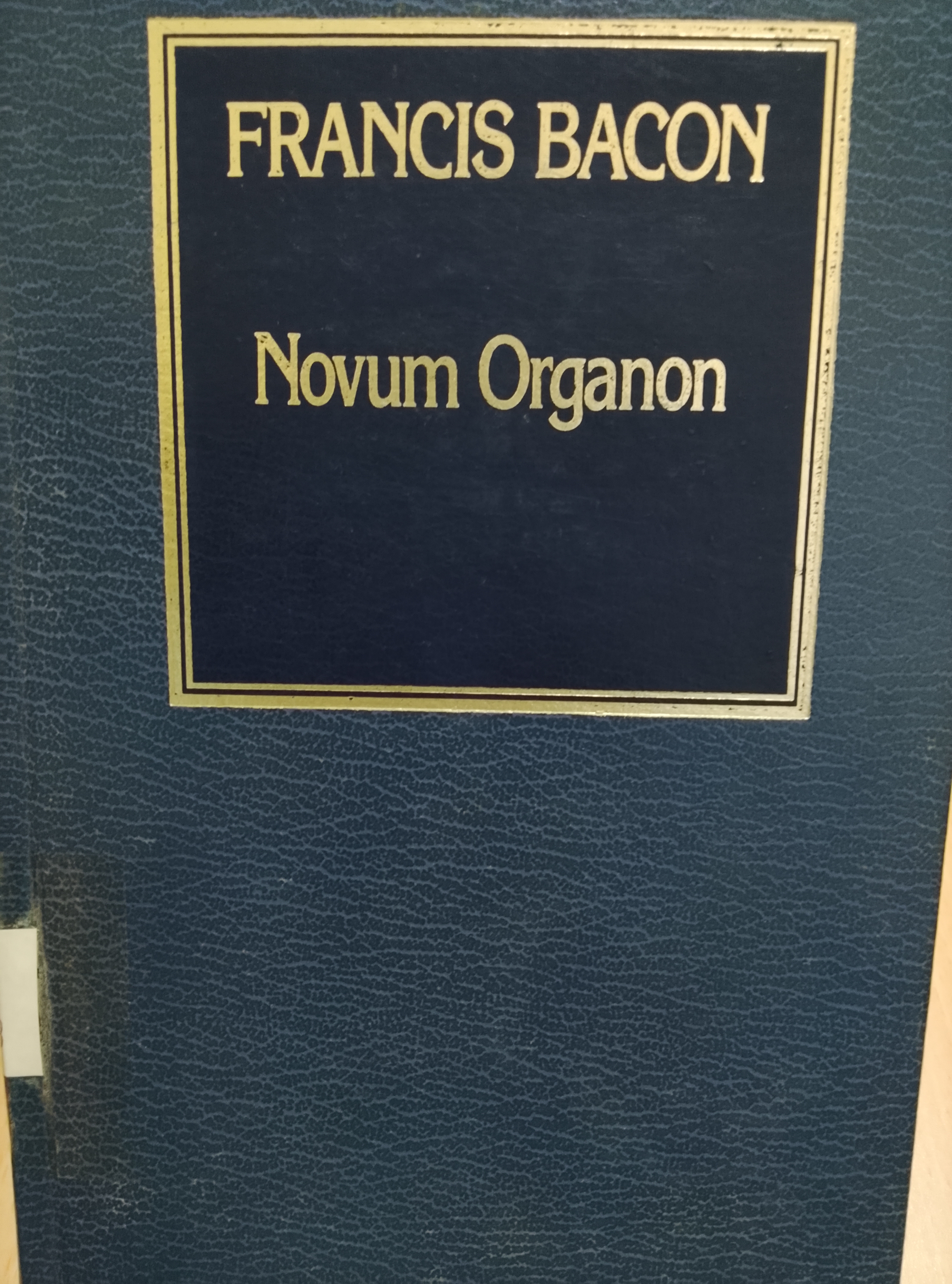 Portada de Novum Organum