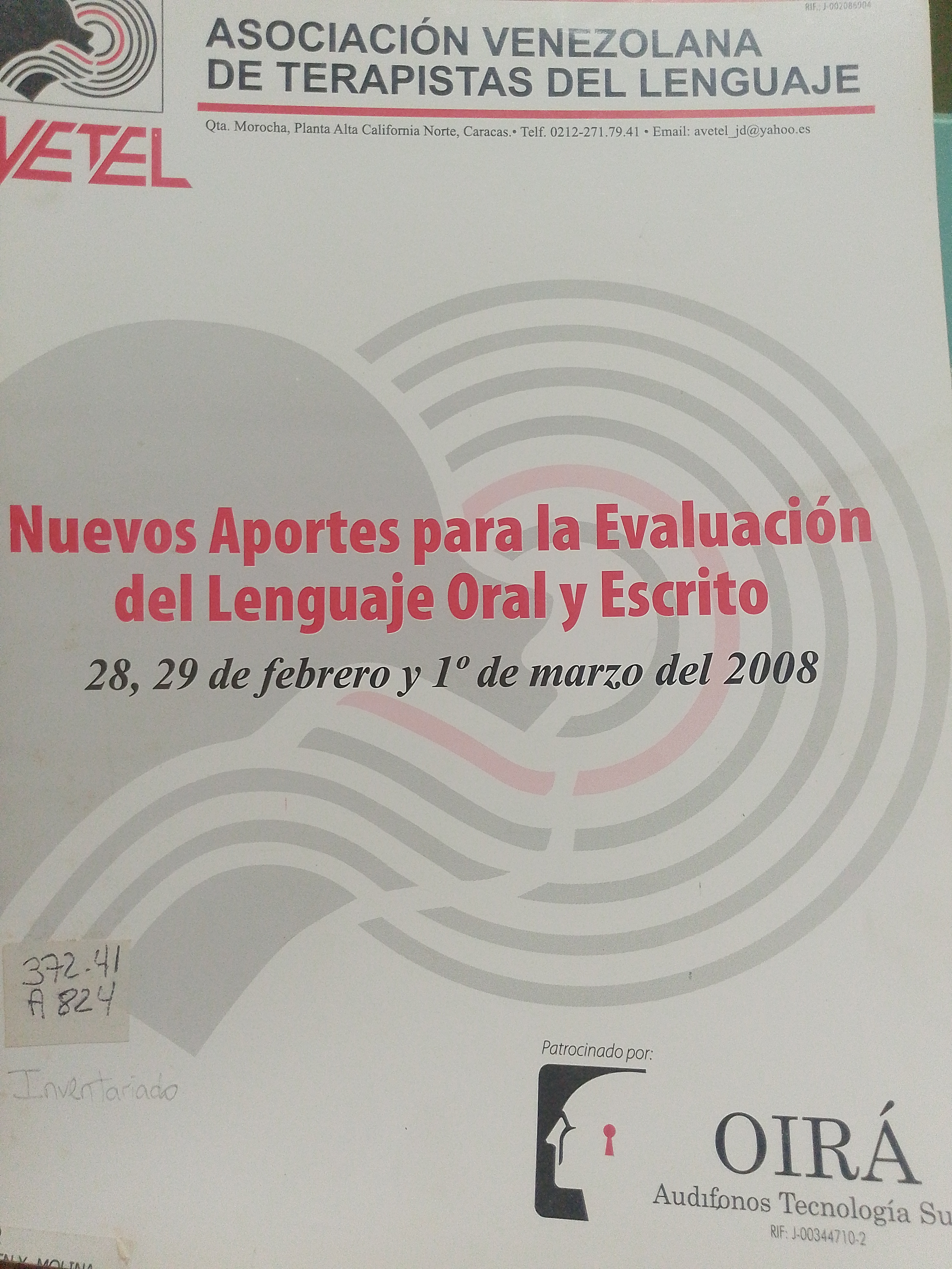 Portada de Nuevos aportes para la evaluación del lenguaje oral escrito