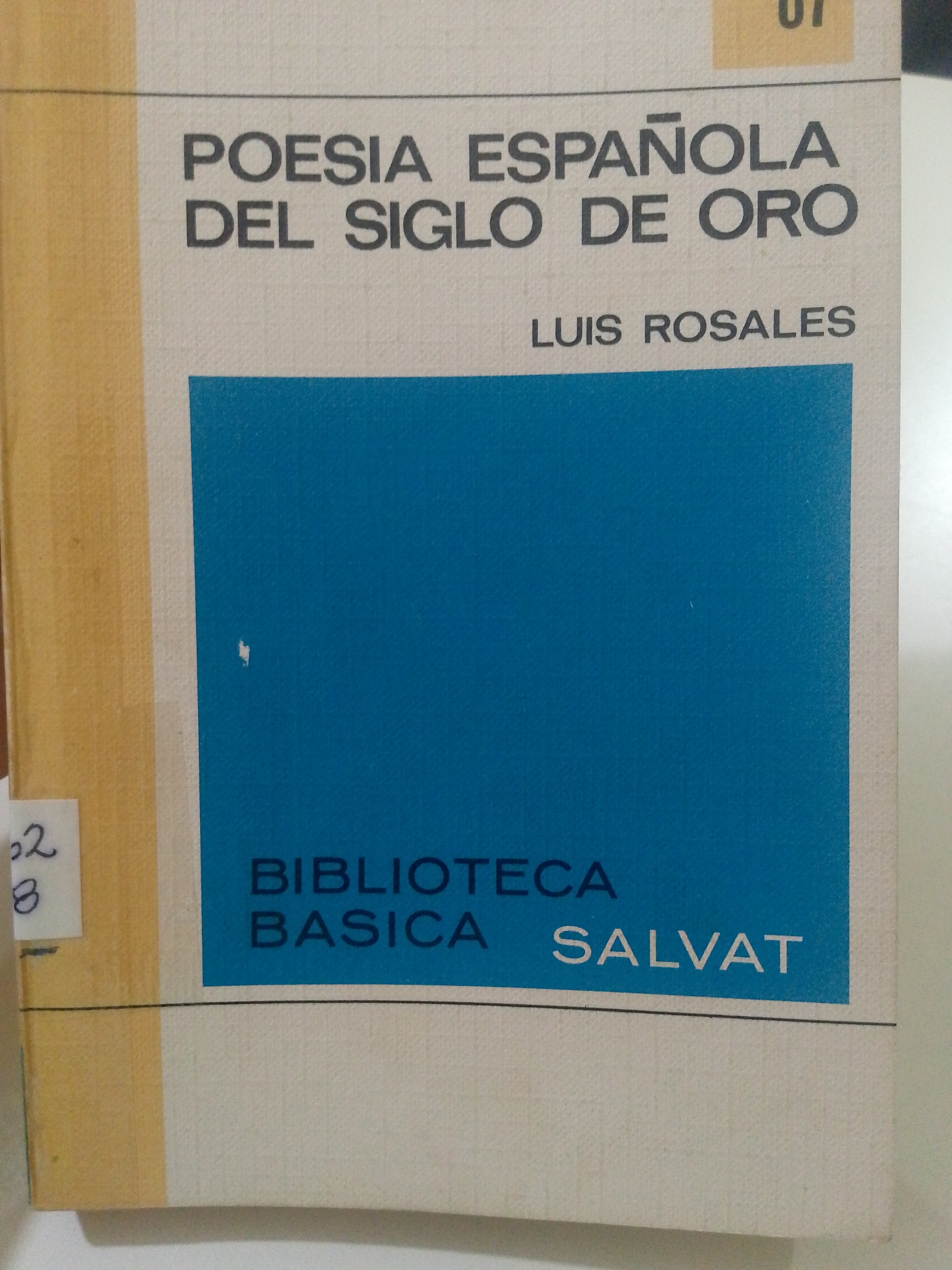 Portada de Poesía Española del siglo de oro