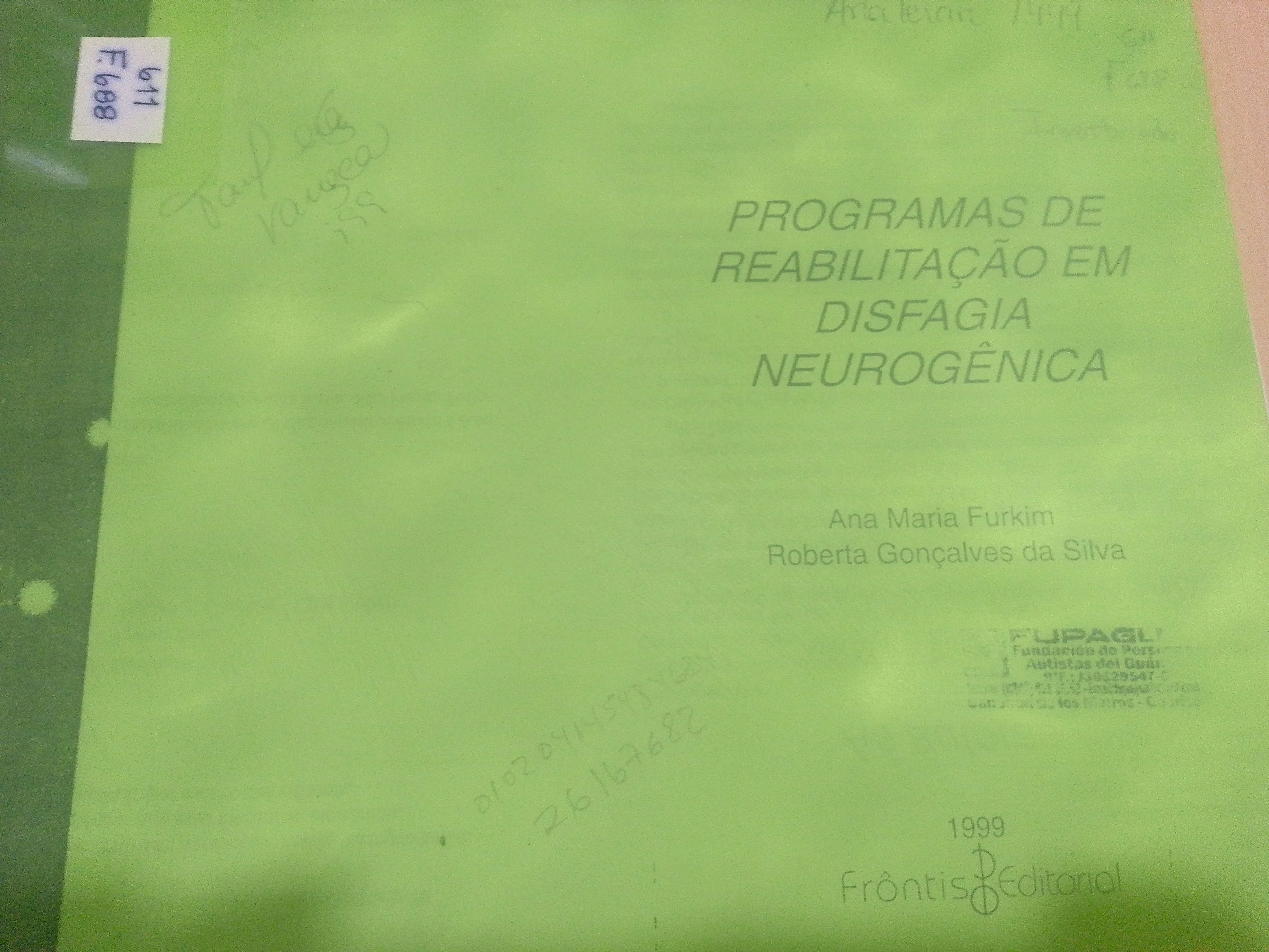 Portada de Programas de Reabilitacâo em disfagia neurogênica