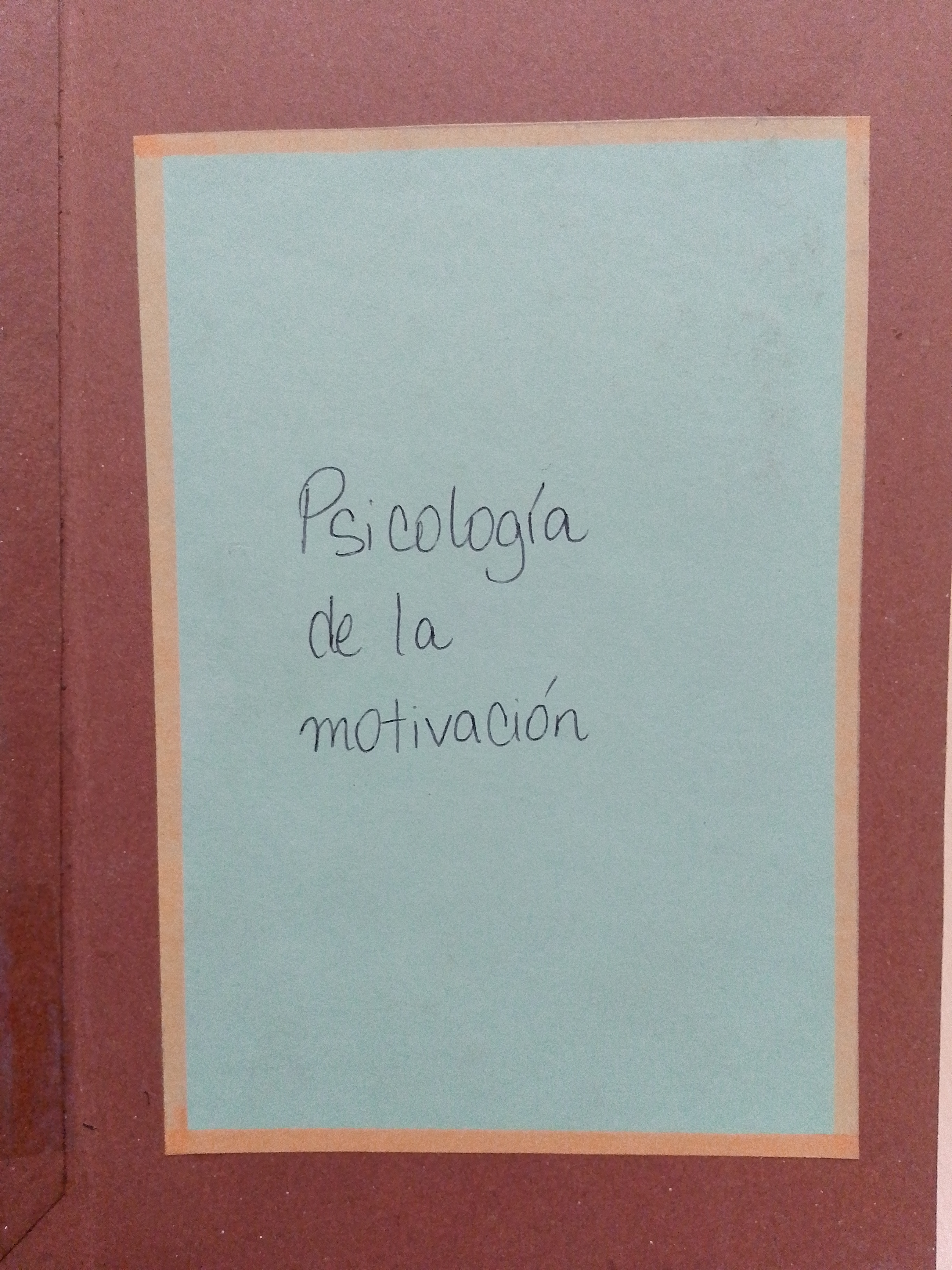 Portada de Psicología de la motivación. Teoría de la investigación