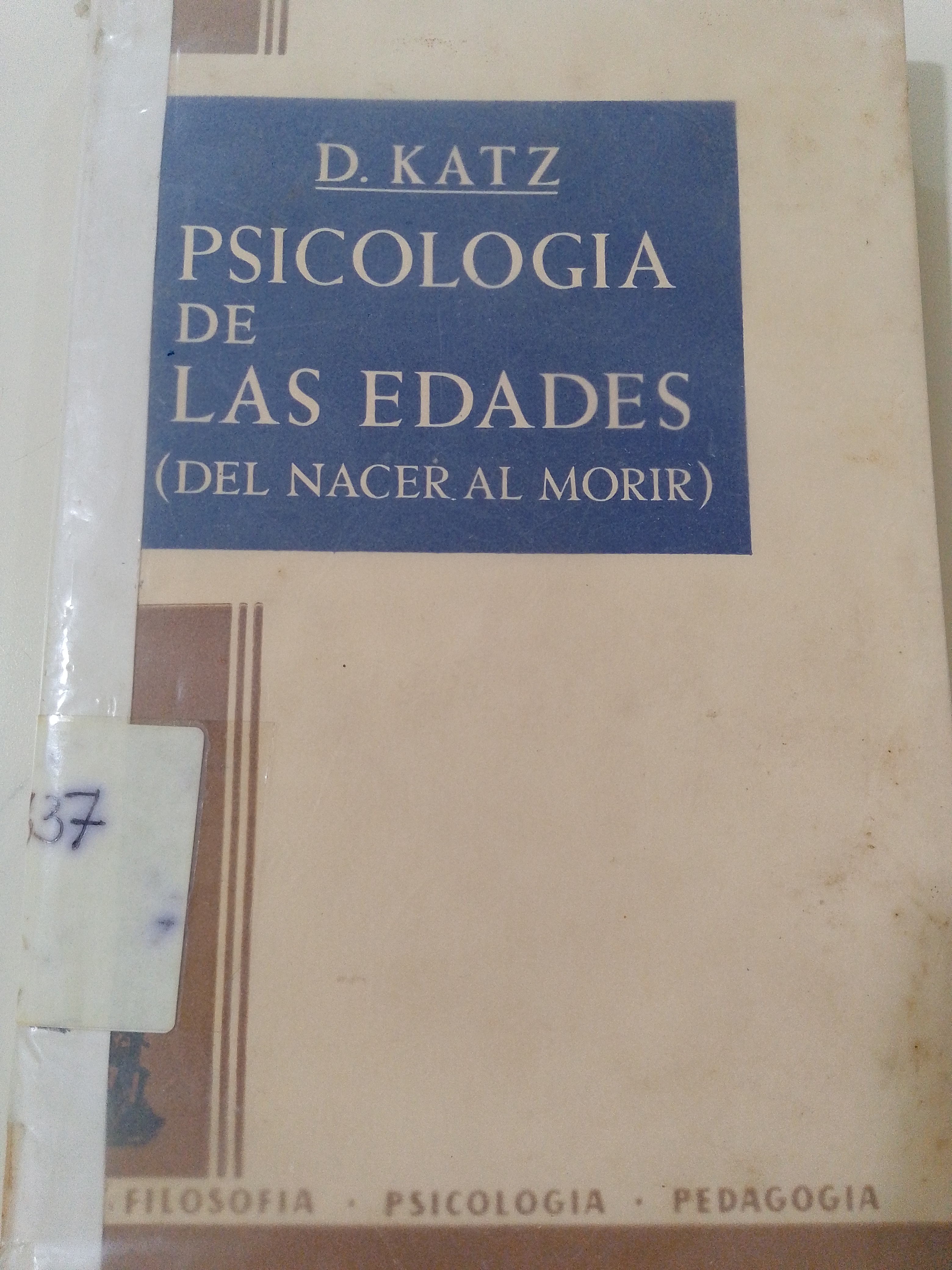 Portada de Psicología de las edades. Del nacer al morir