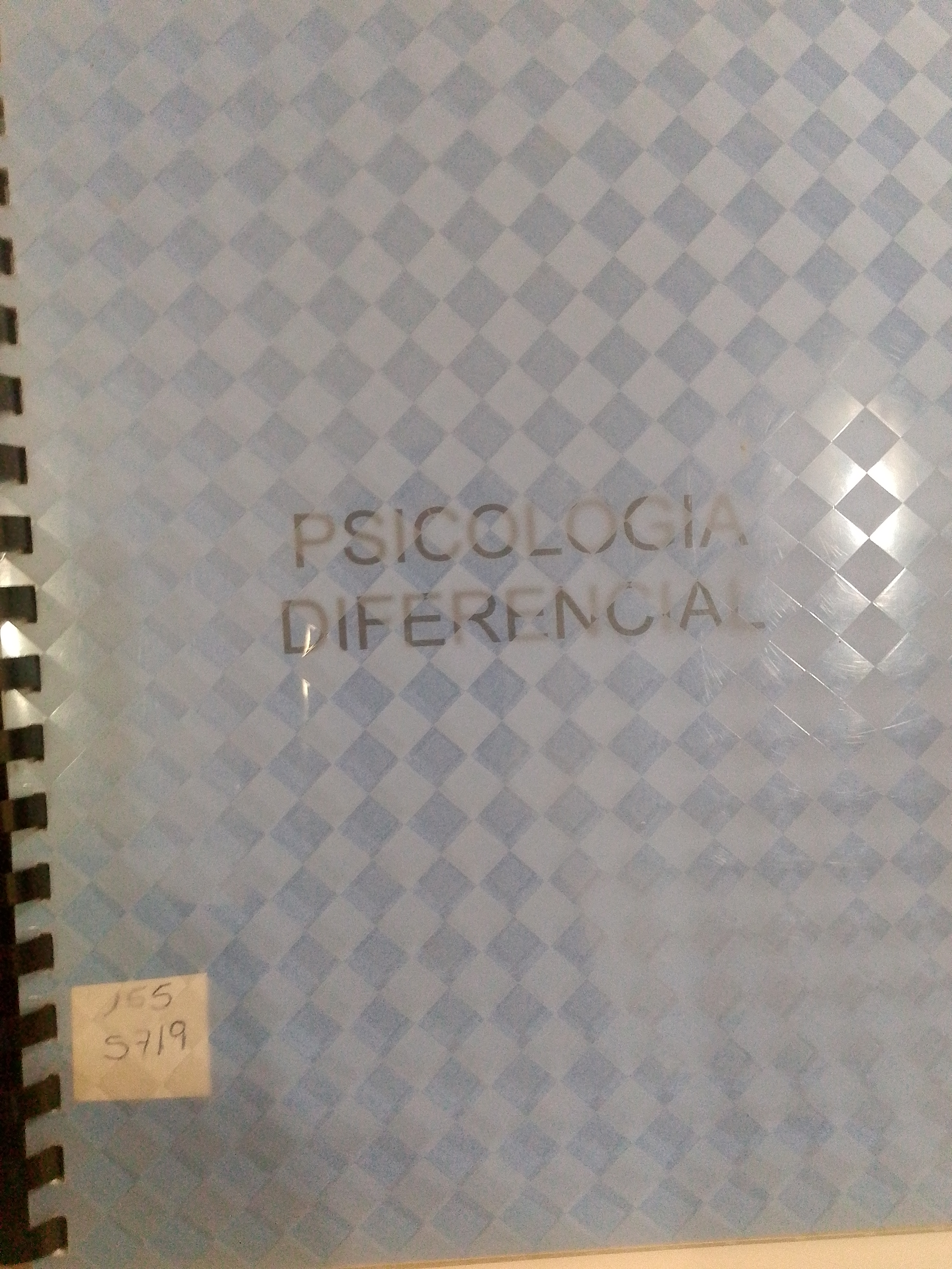 Portada de Psicología diferencial