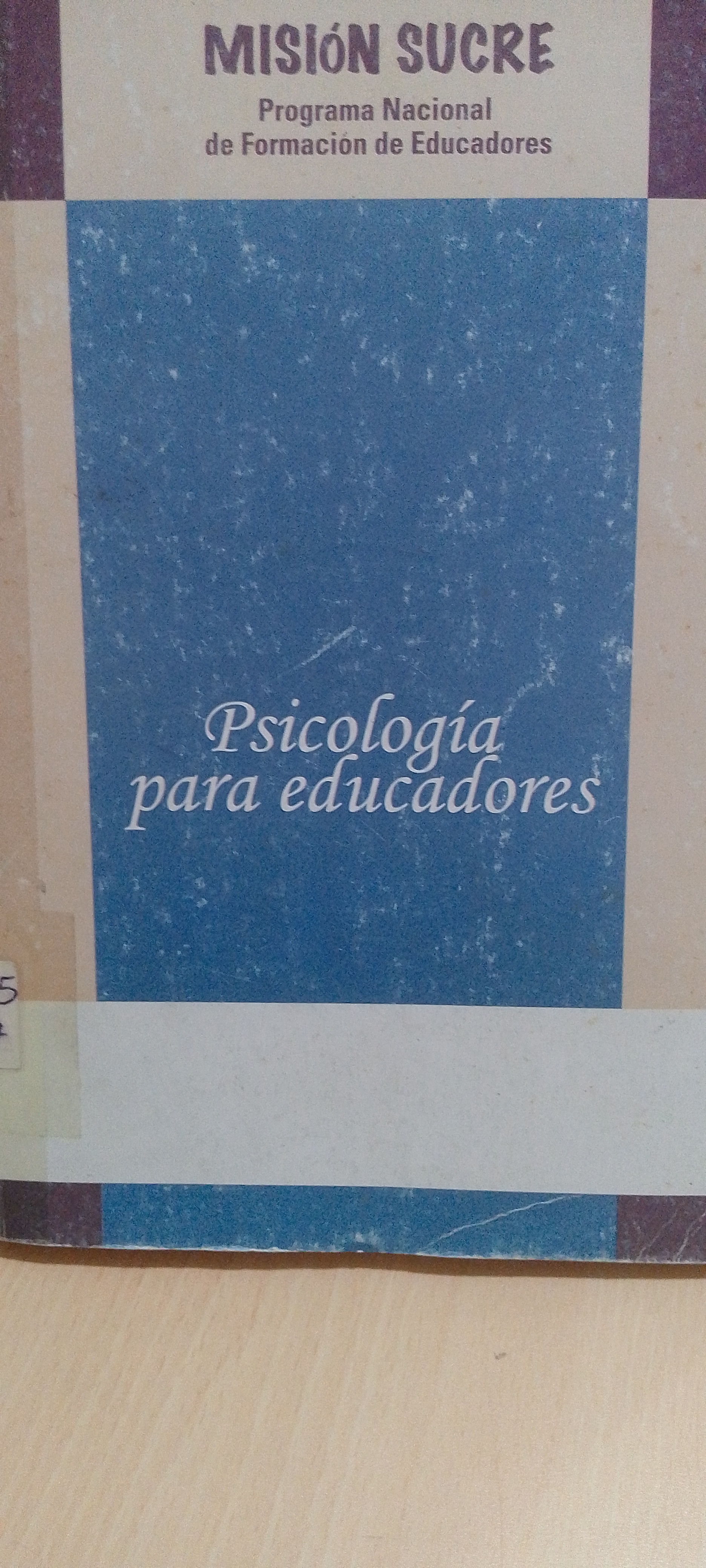 Portada de Psicología para educadores