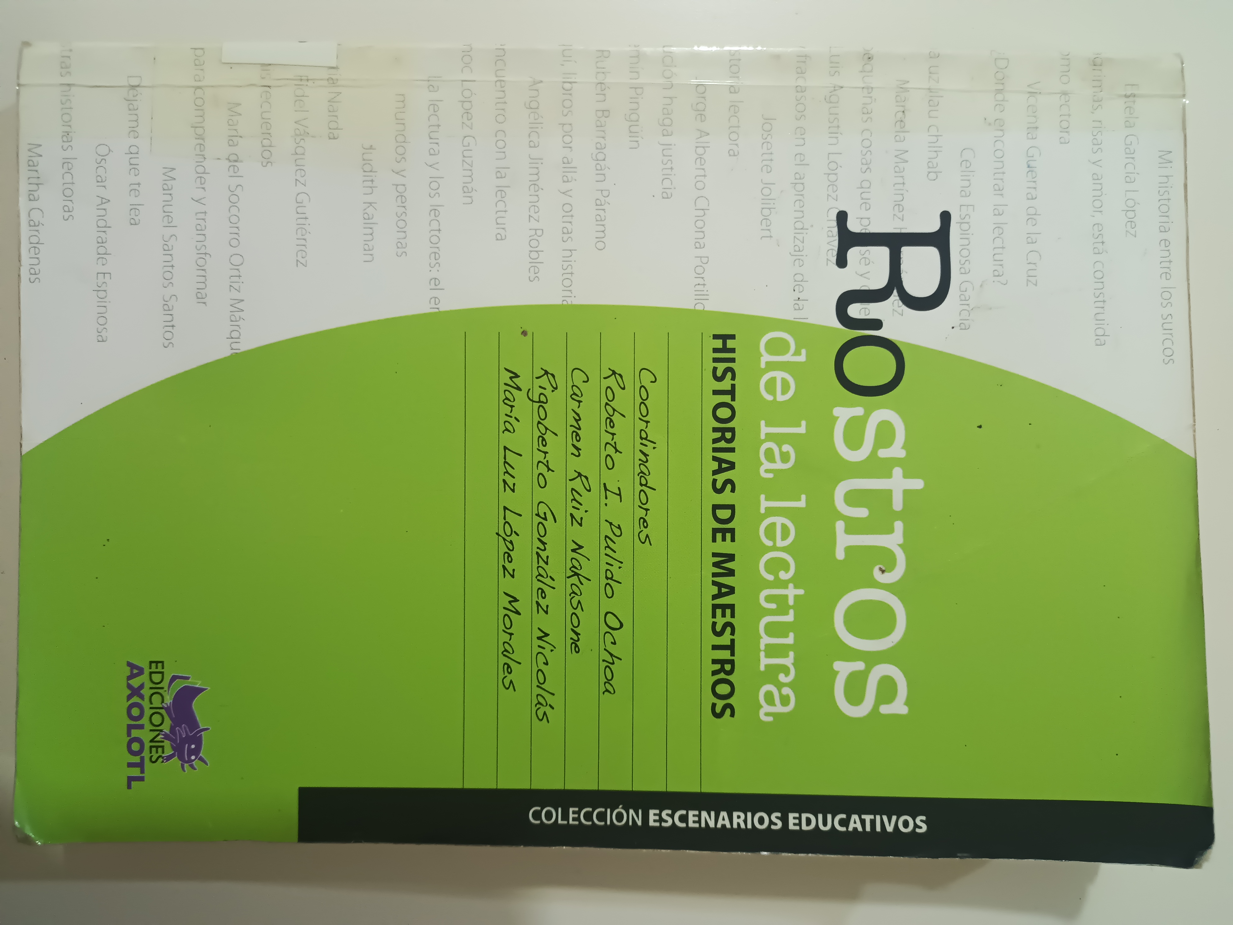Portada de Rostros de la lectura Historias de Maestros