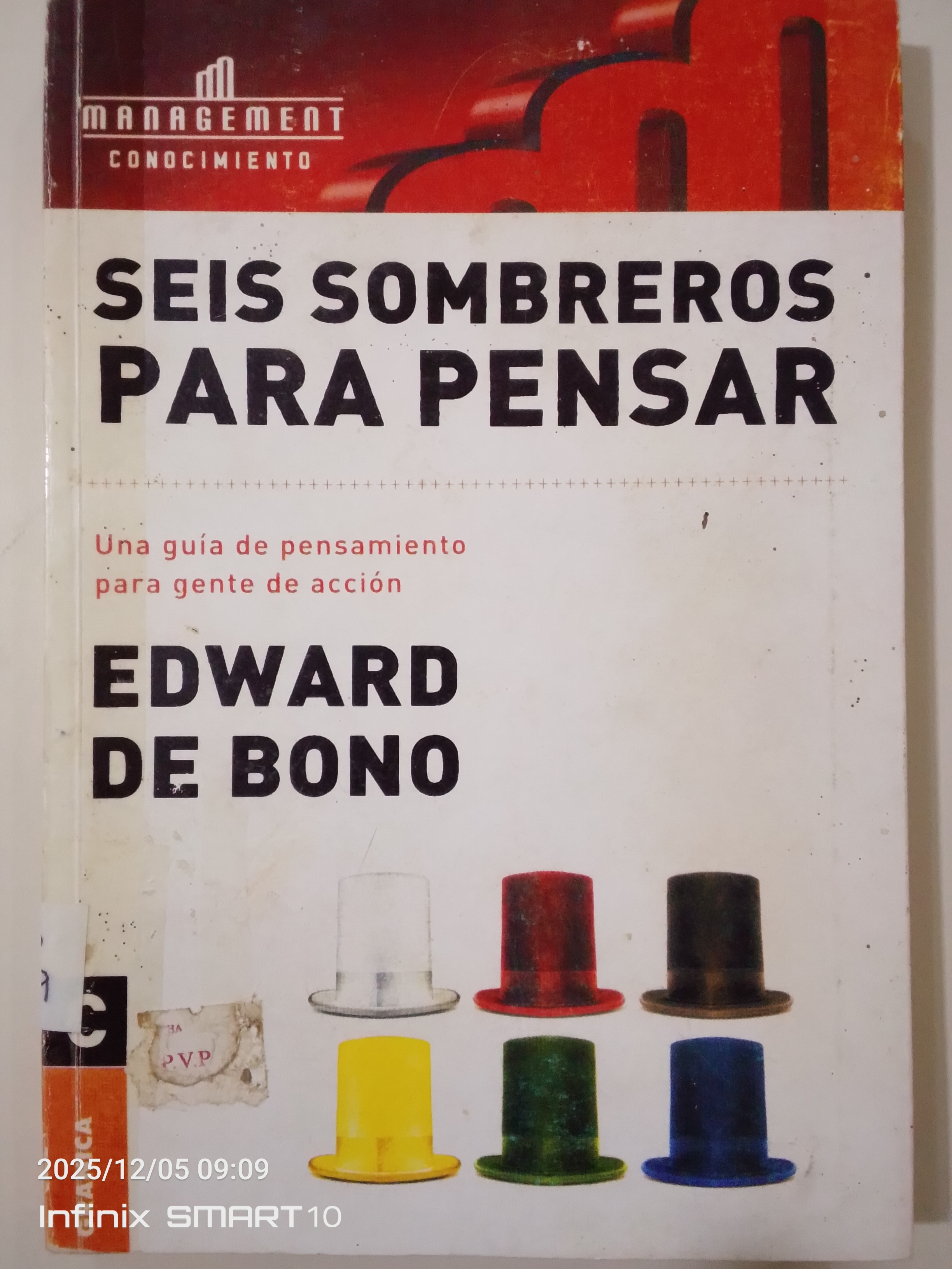 Portada de Seis sombreros para pensar