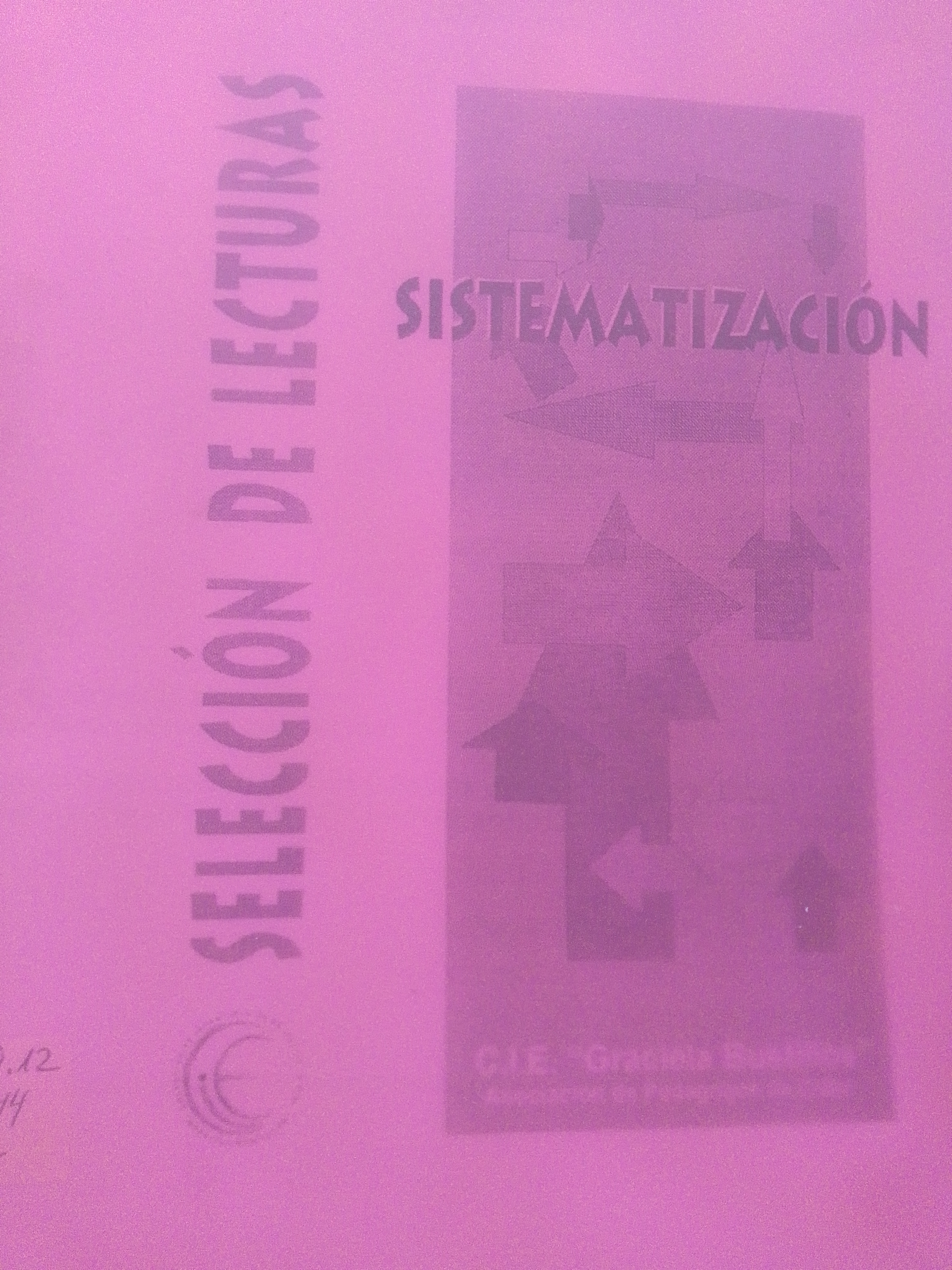 Portada de Selección de lecturas sistematización