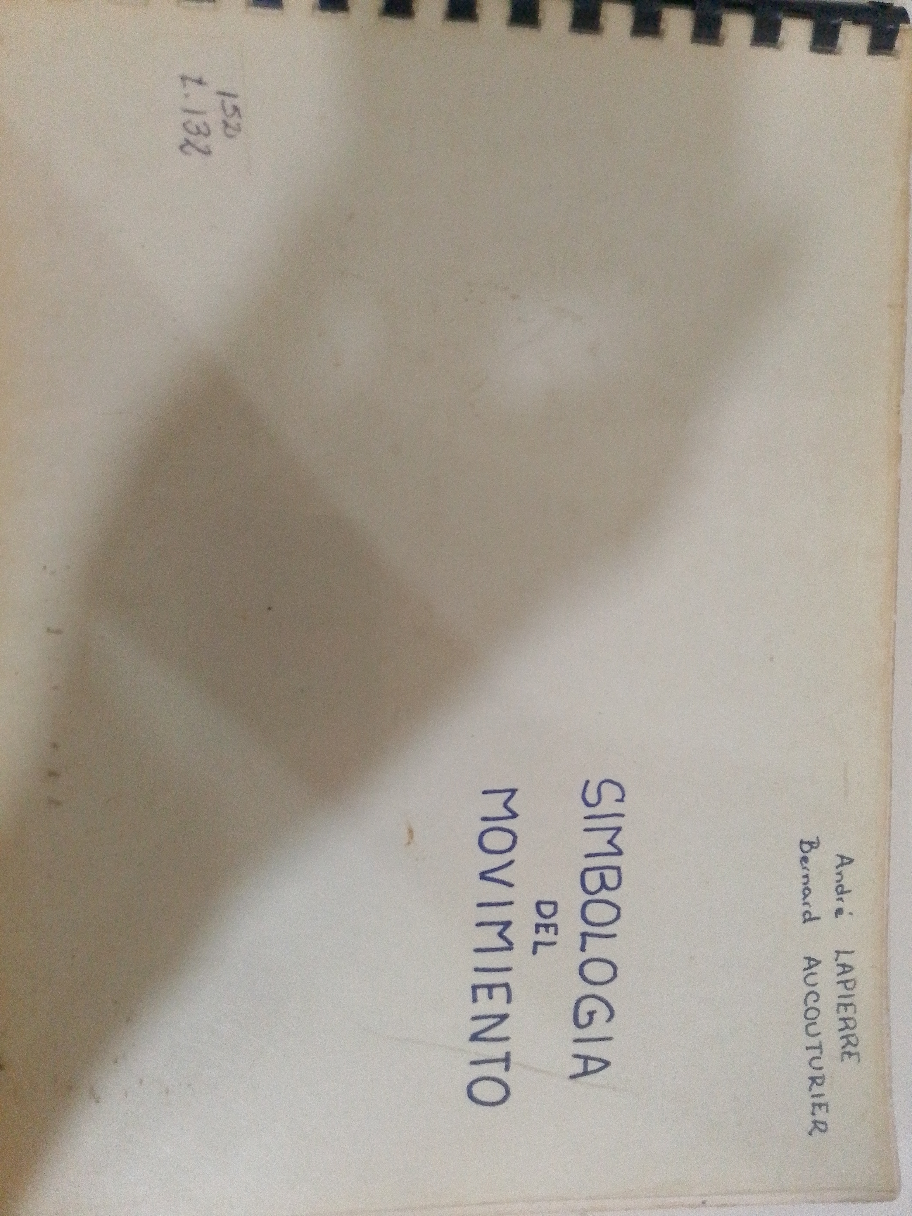 Portada de Simbología del movimiento. Psicomotricidad y educación