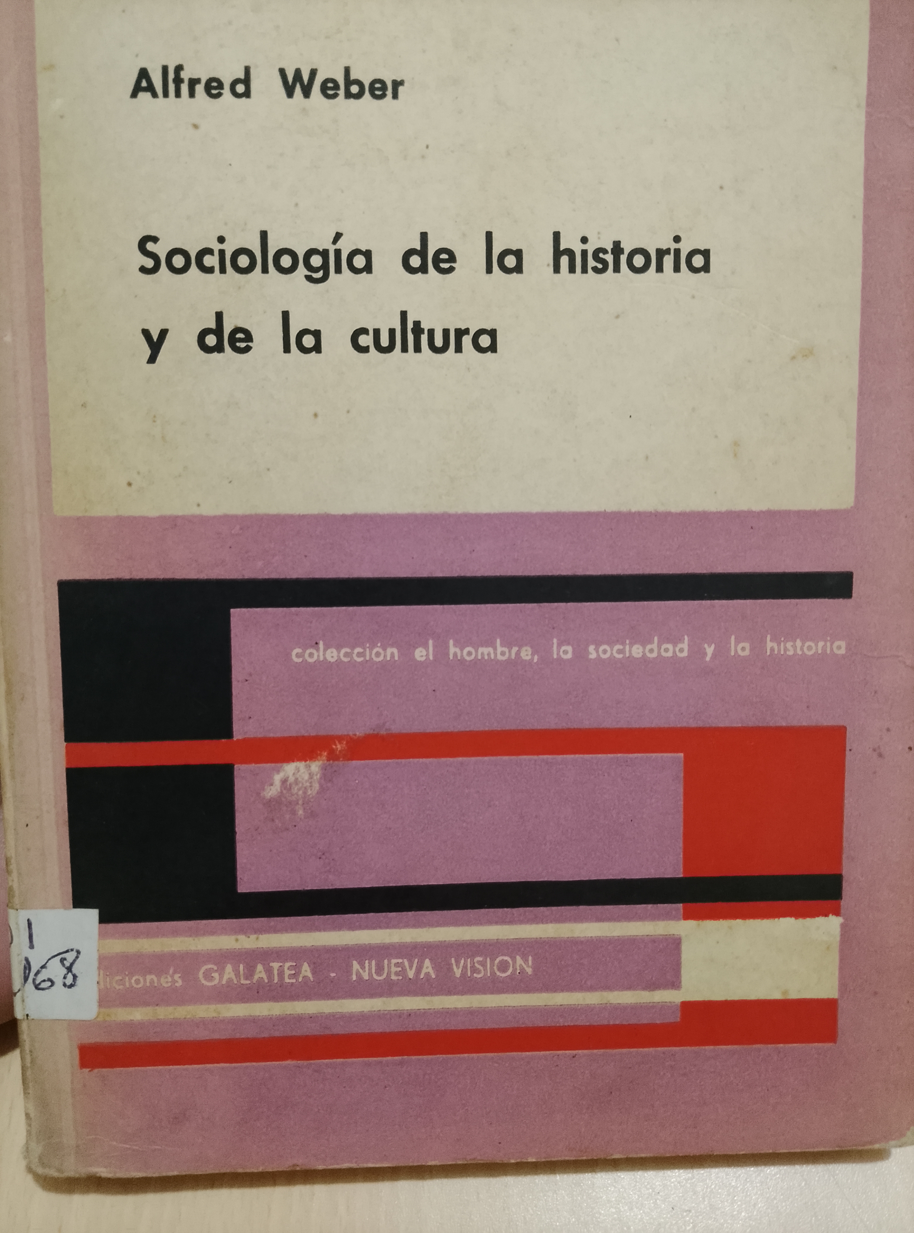 Portada de Sociología de la historia y de la cultura
