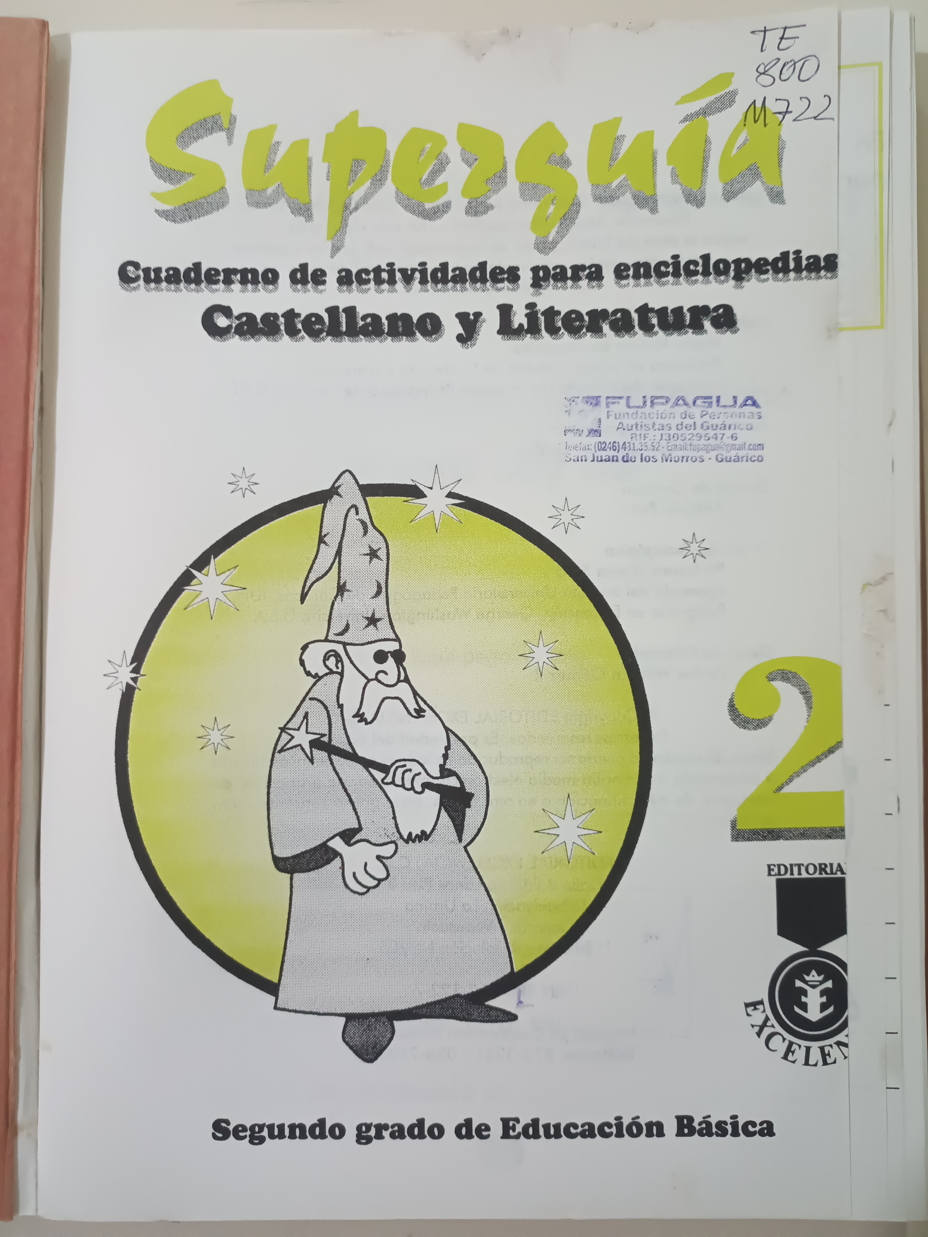 Portada de Superguía cuaderno de actividades para enciclopedias. Castellano y Literatura 2