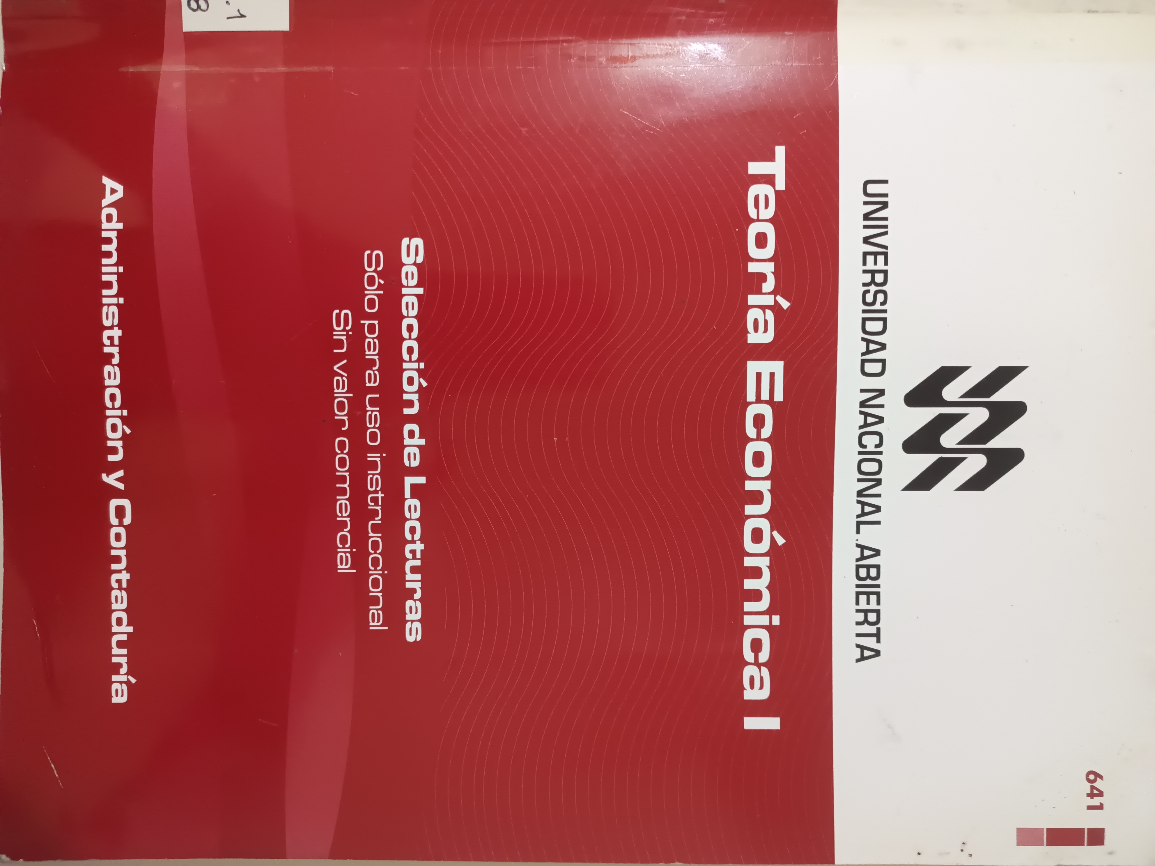 Portada de Teoría Económica I Selección de lecturas básicas 