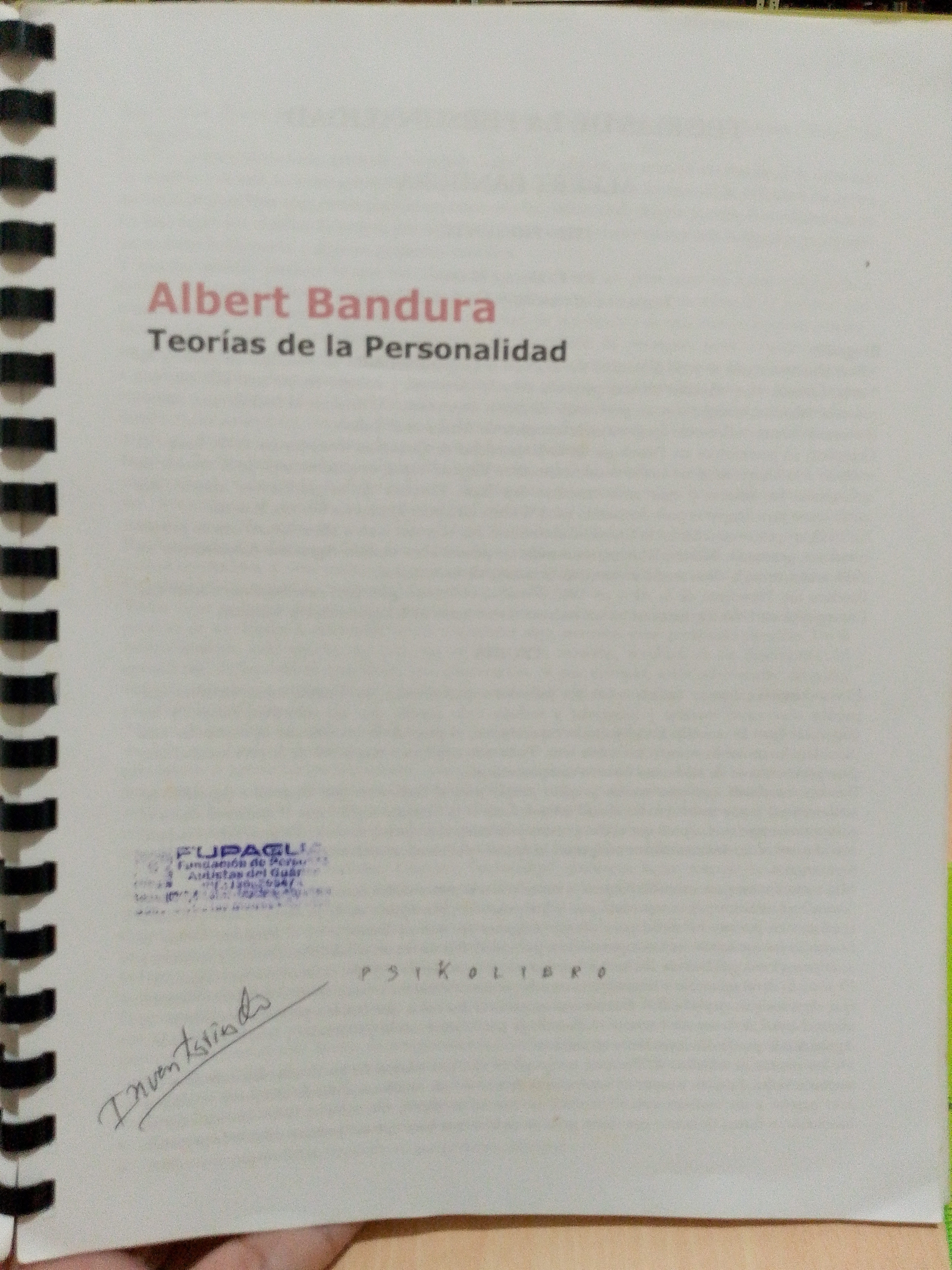 Portada de Teorías de la personalidad