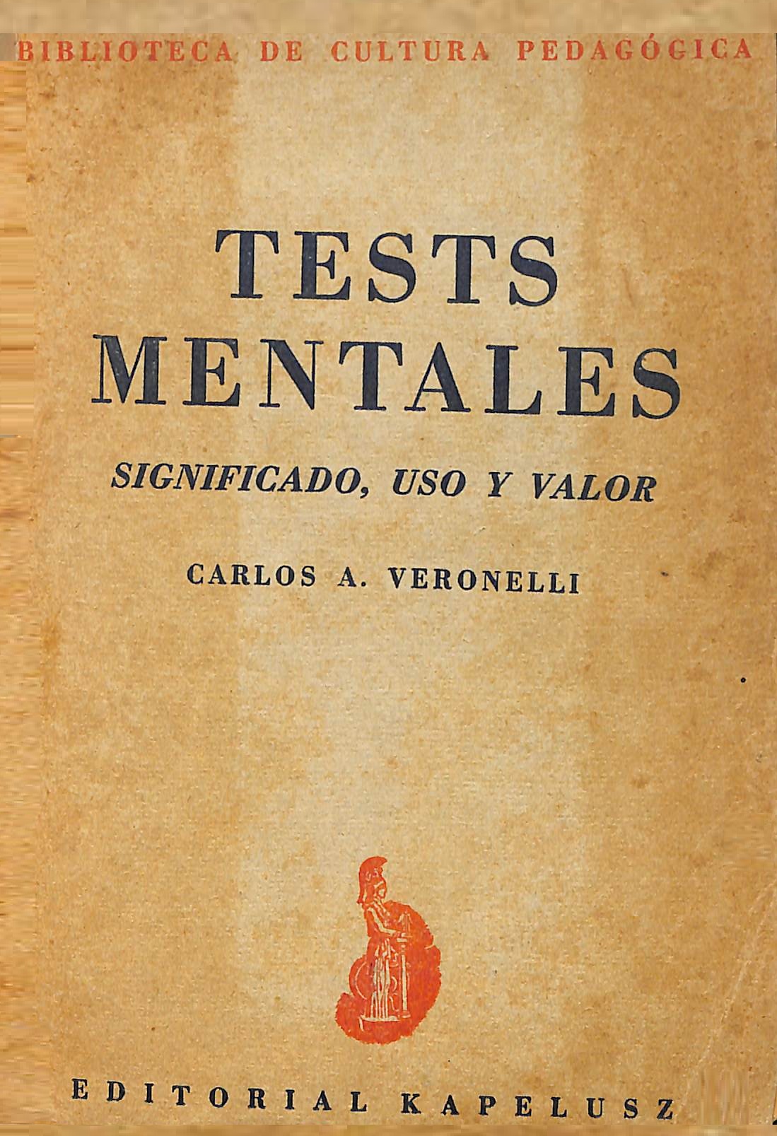 Portada de Test mentales. Significado, uso y valor