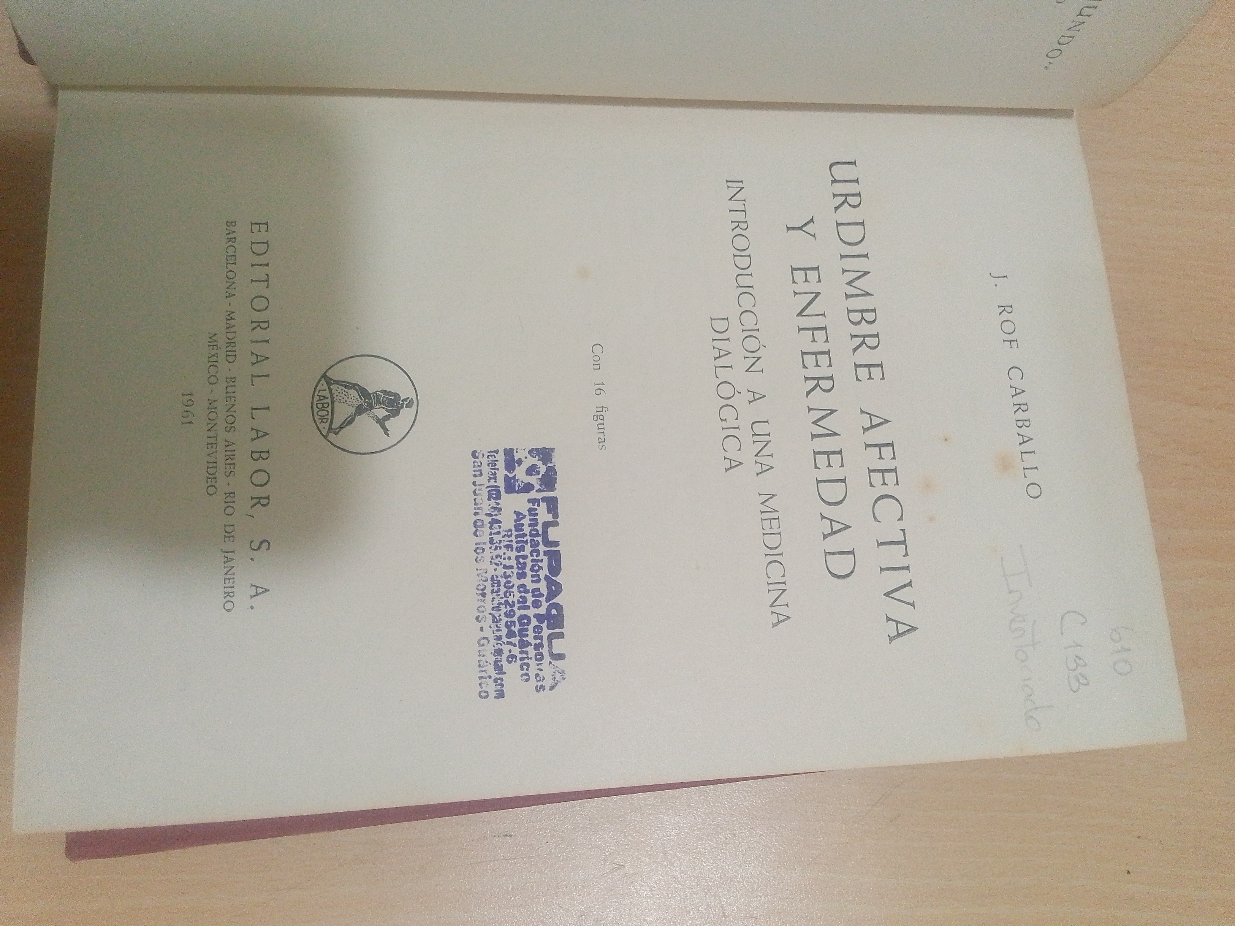 Portada de Urdimbre afectiva y enfermedad.  Introducción a una medicina dialógica