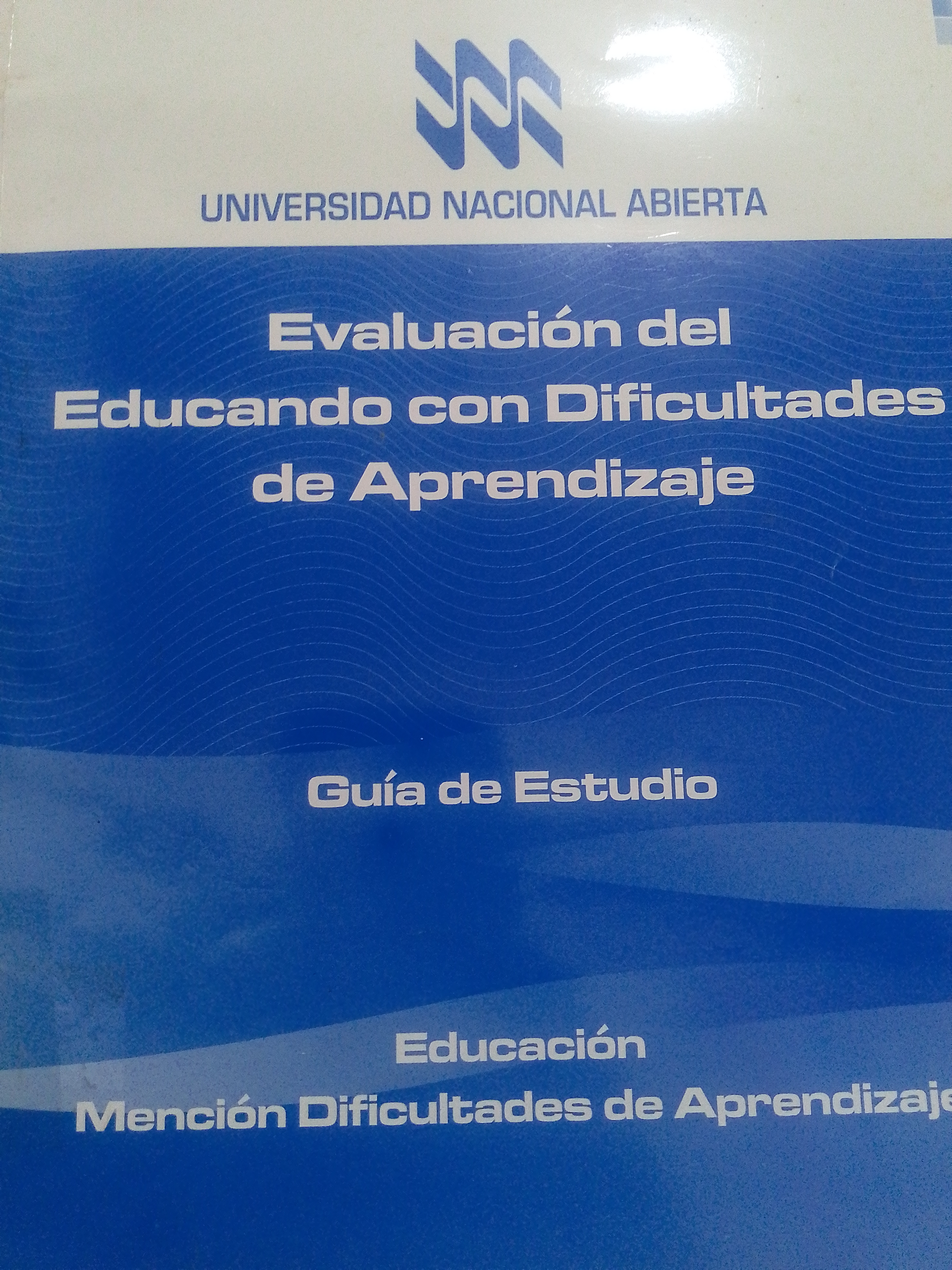 Portada de Evaluación del educando con dificultades de aprendizaje.  Guía de estudio